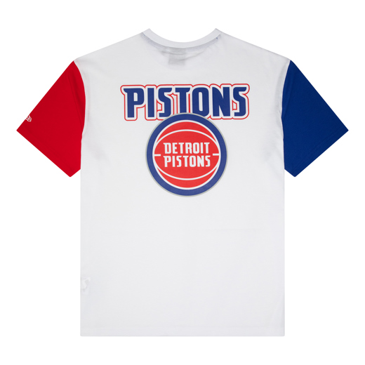 Weißes Detroit Pistons NBA Paris Games Oversized T-Shirt