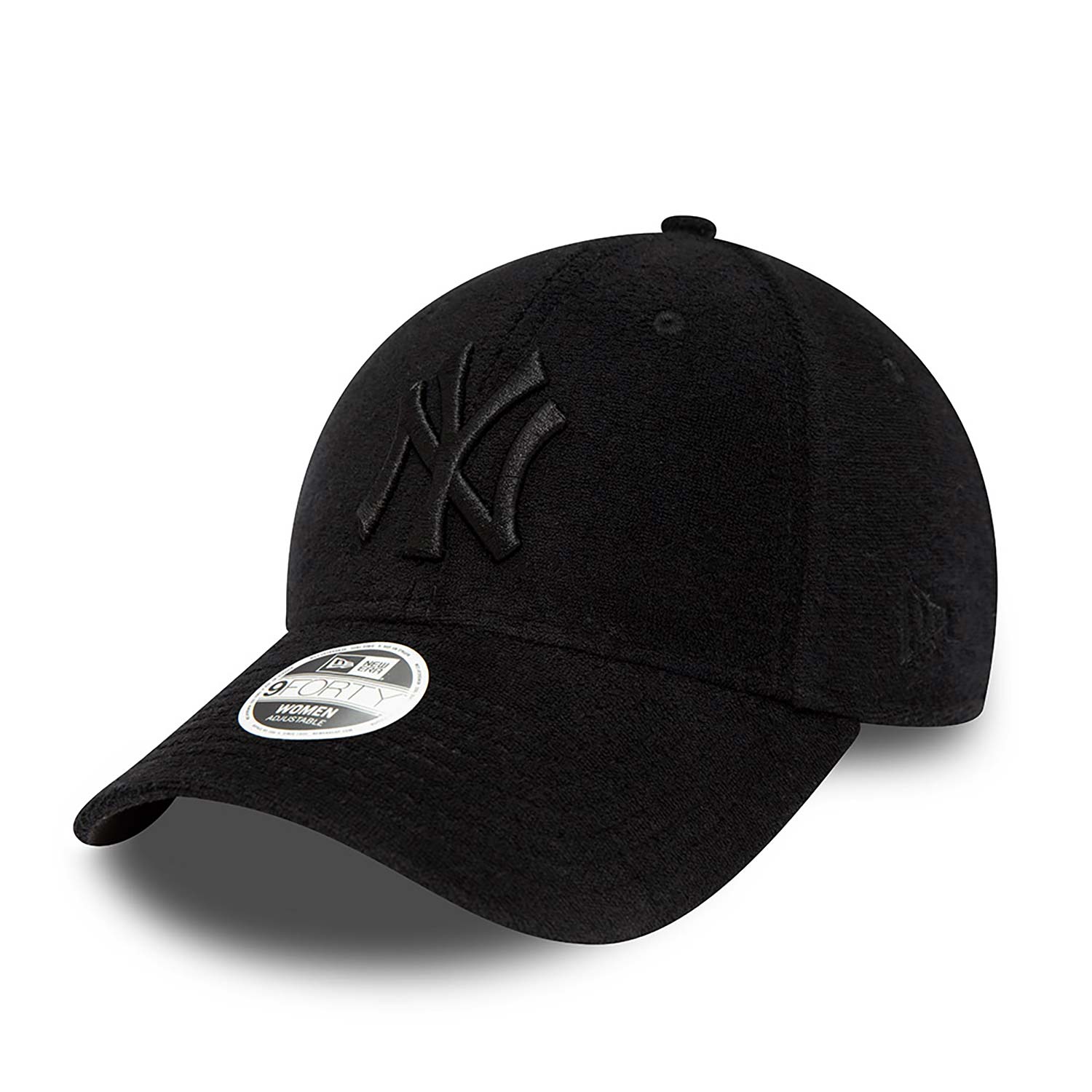 New York Yankees Womens Towelling Black 9FORTY Adjustable Cap