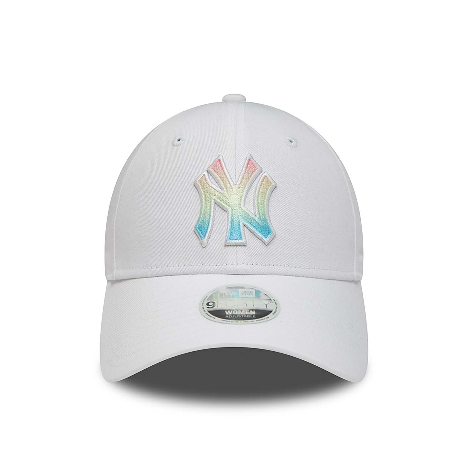 New York Yankees Womens Ombre Infill White 9FORTY Adjustable Cap