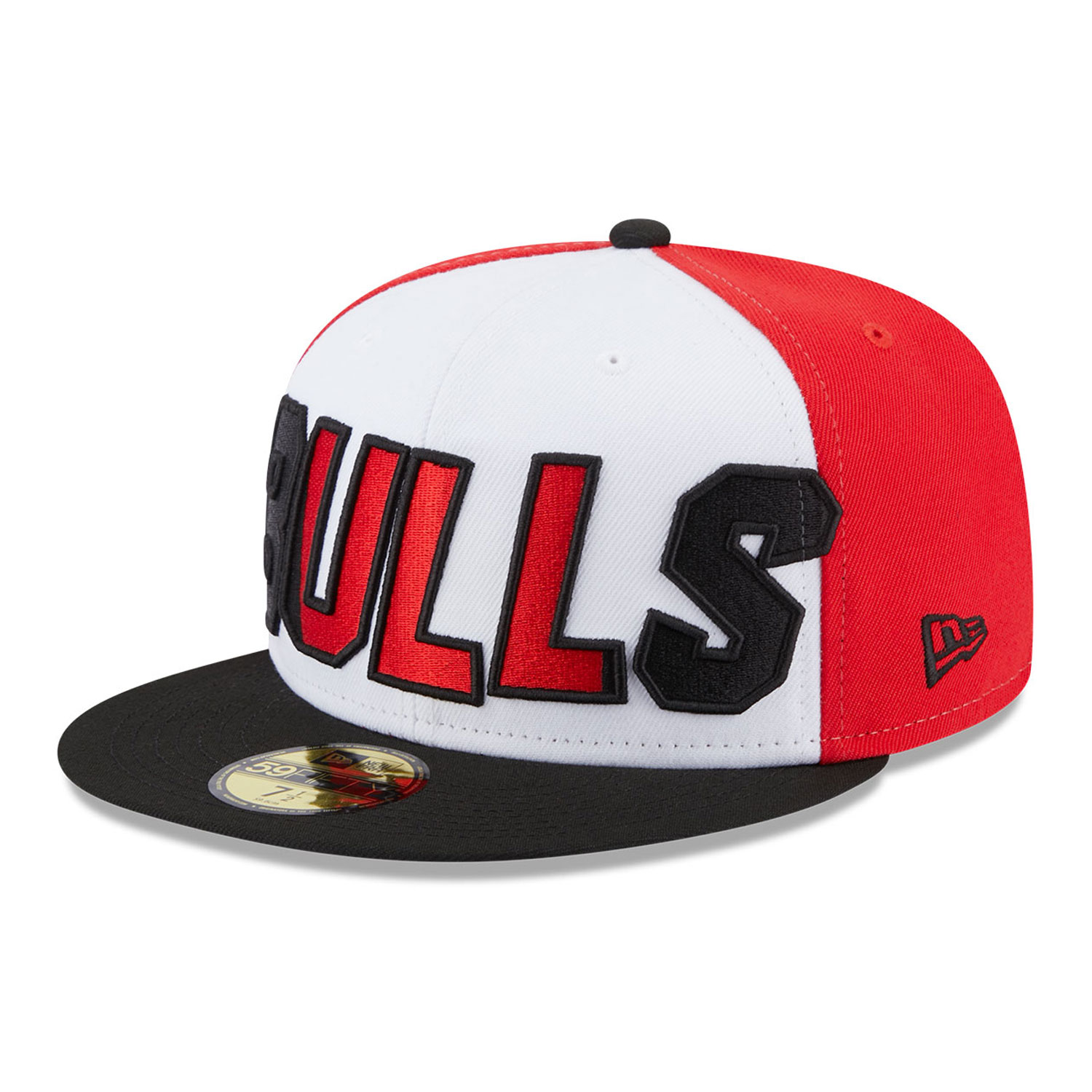 Chicago Bulls NBA Back Half Black 59FIFTY Fitted Cap