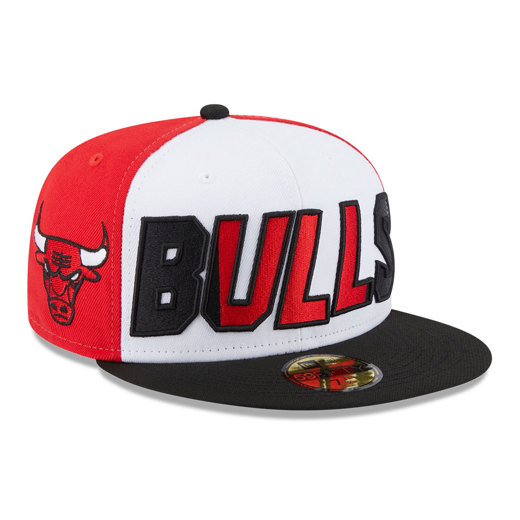 Schwarze Chicago Bulls NBA Back Half 59FIFTY Fitted Cap