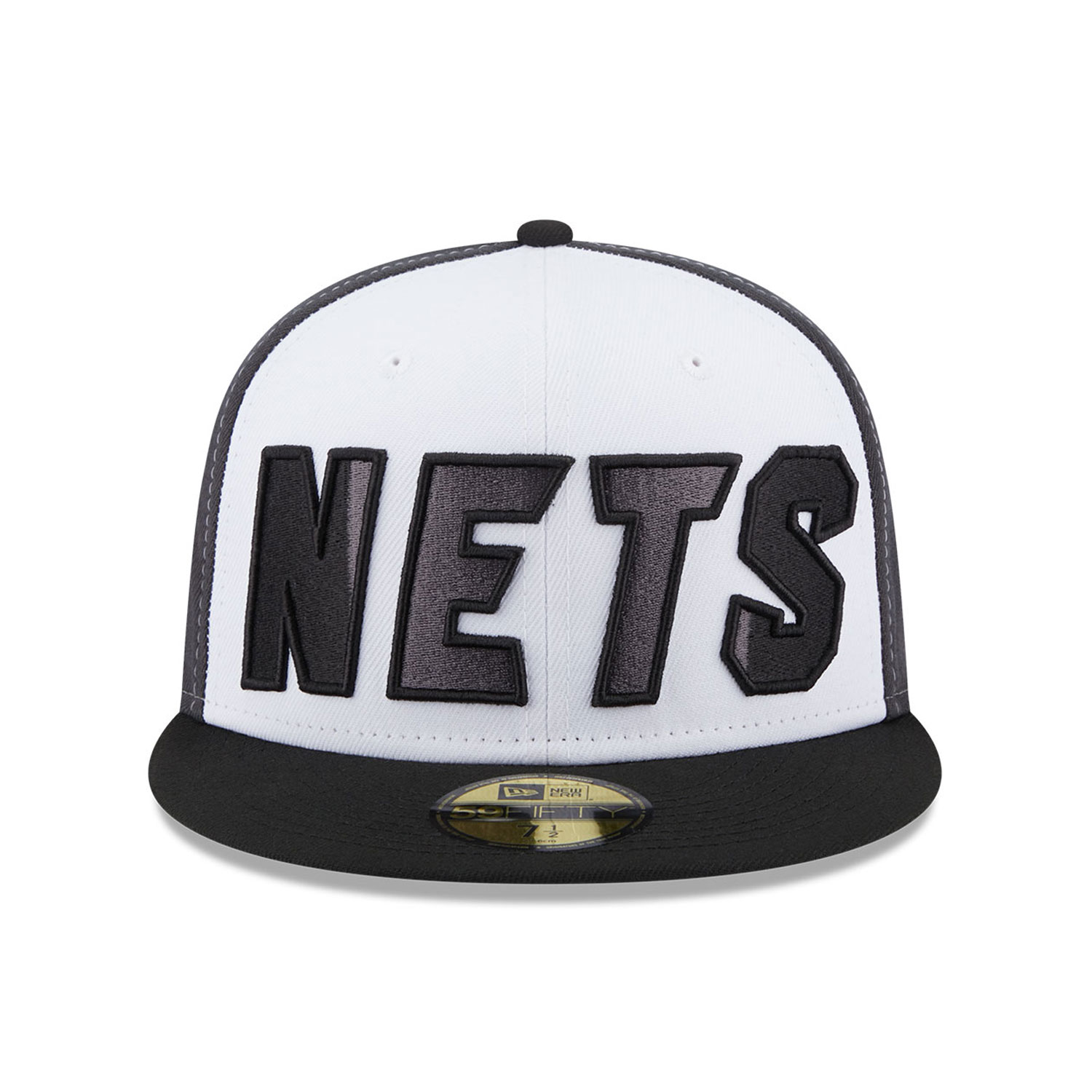 Brooklyn Nets NBA Back Half Black 59FIFTY Fitted Cap