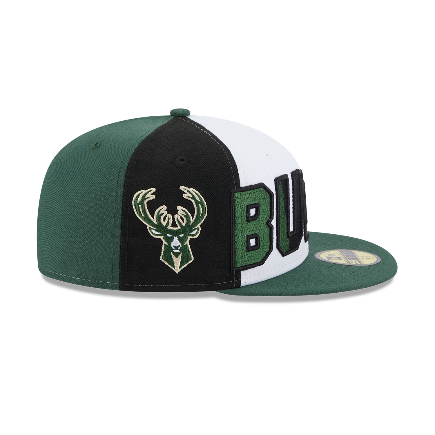 Milwaukee Bucks NBA Back Half Green 59FIFTY Fitted Cap