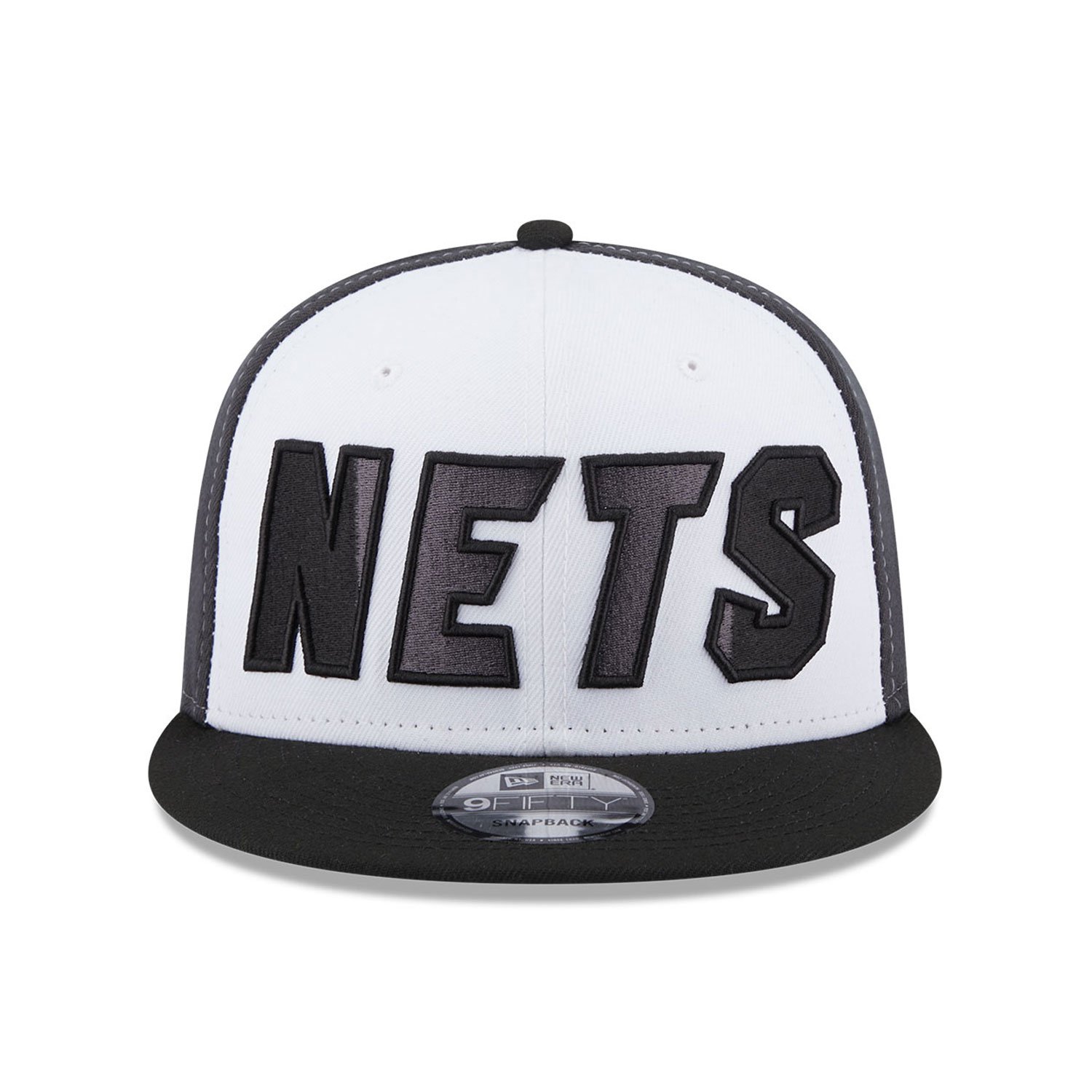 Brooklyn Nets NBA Back Half Black 9FIFTY Snapback Cap