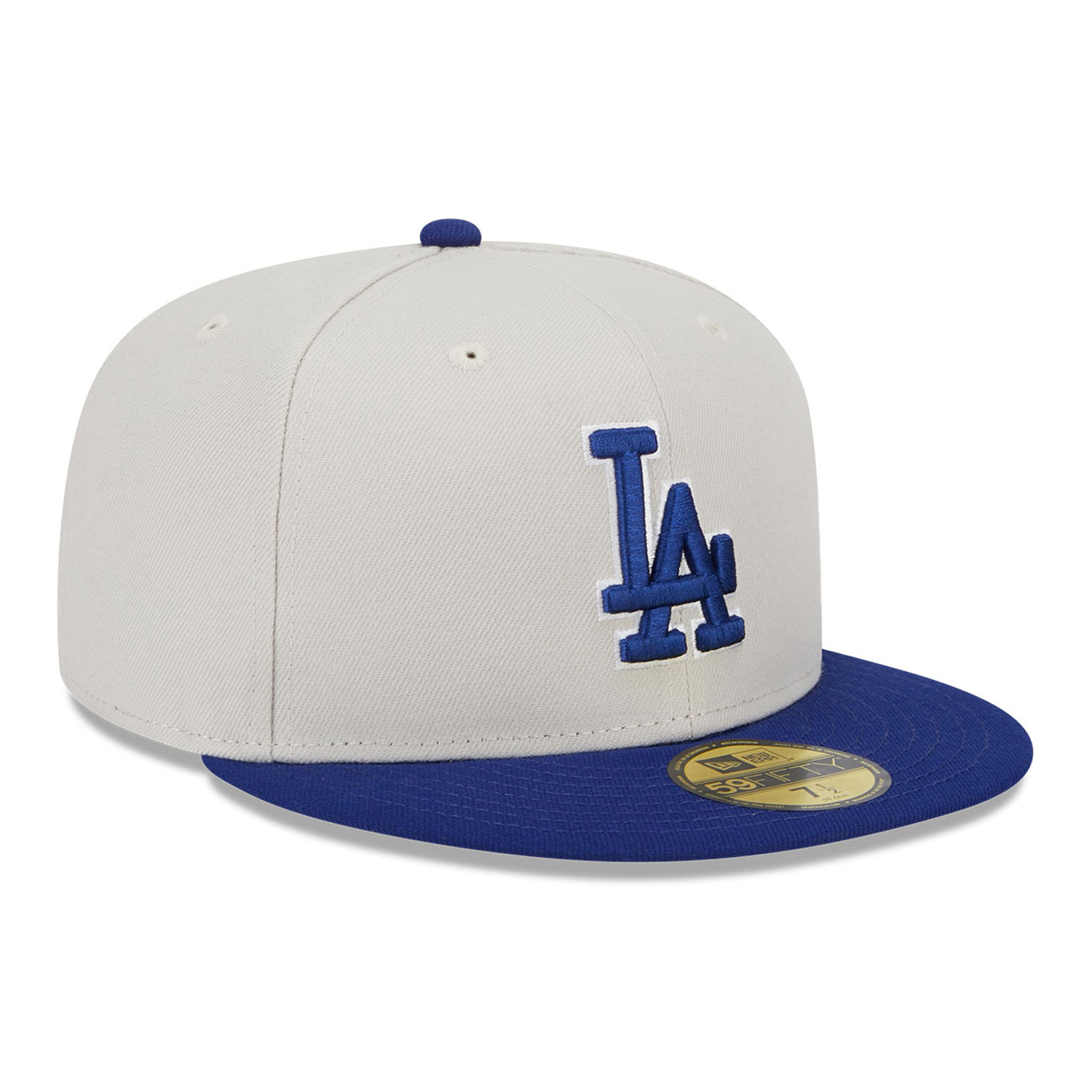 LA Dodgers Varsity Letter Stone 59FIFTY Fitted Cap