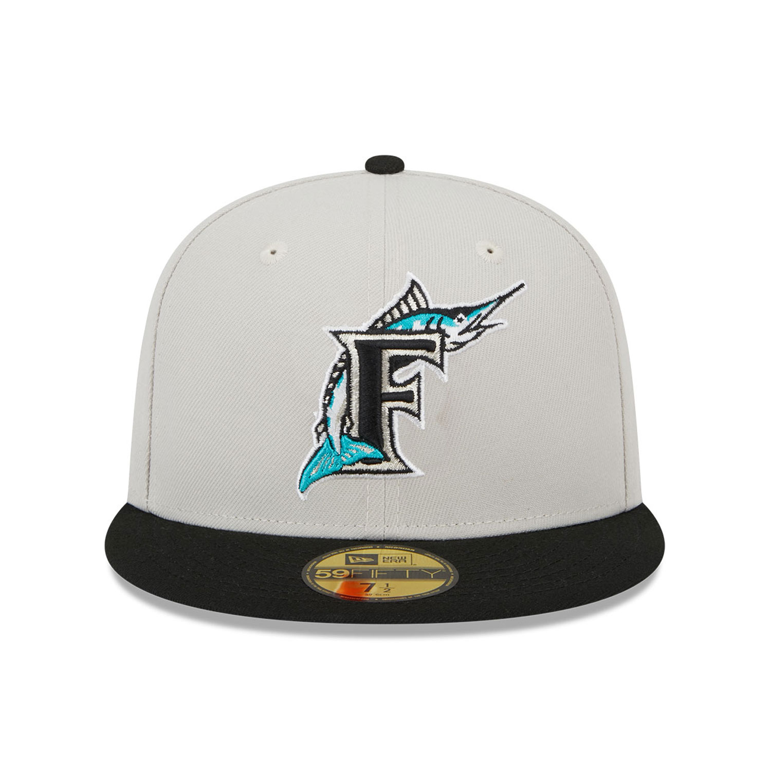 Official New Era Varsity Letter Miami Marlins 59FIFTY Fitted Cap C125_226  C125_226