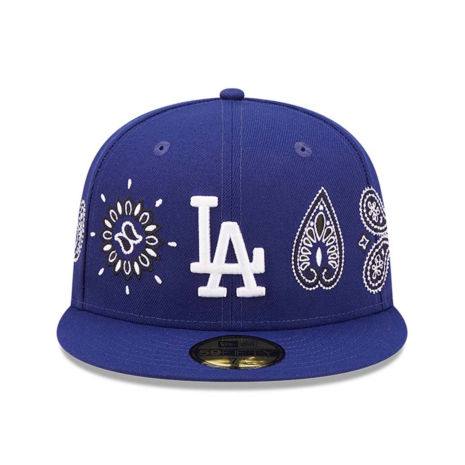 LA Dodgers MLB All Over Print Paisley Blue 59FIFTY Fitted Cap
