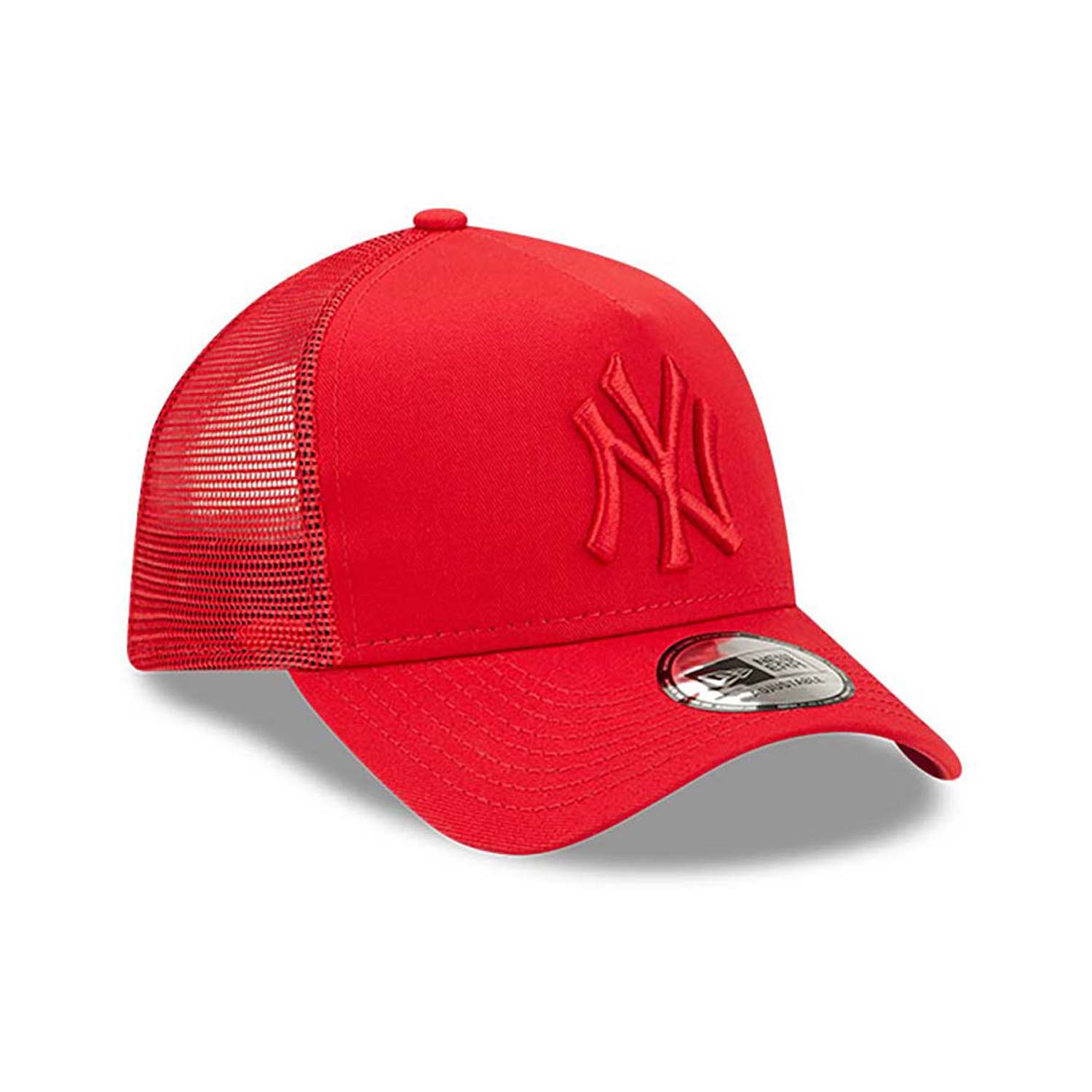 New York Yankees Youth Tonal Mesh Red A-Frame Trucker Cap