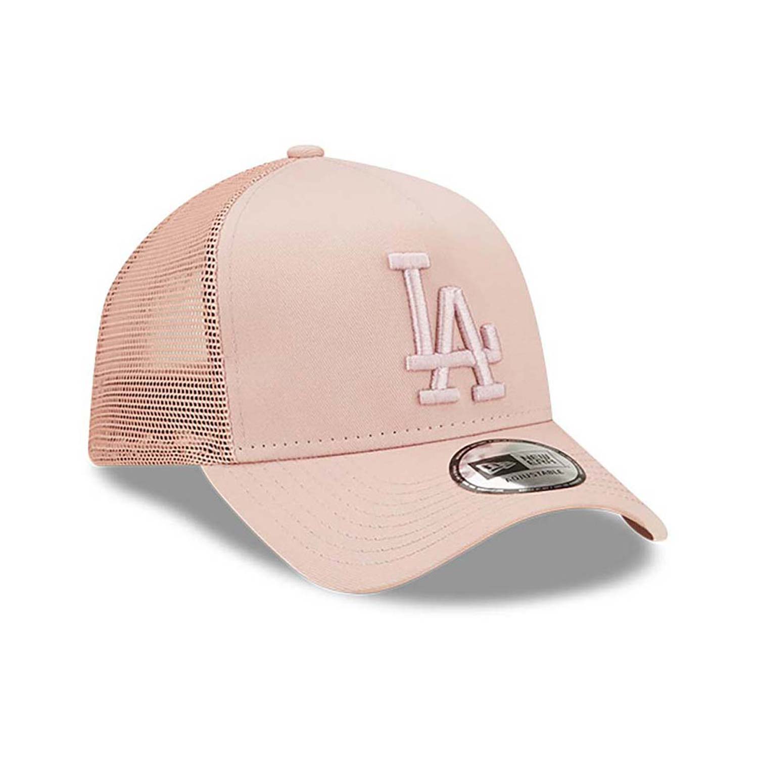 LA Dodgers Youth Tonal Mesh Pink A-Frame Trucker Cap