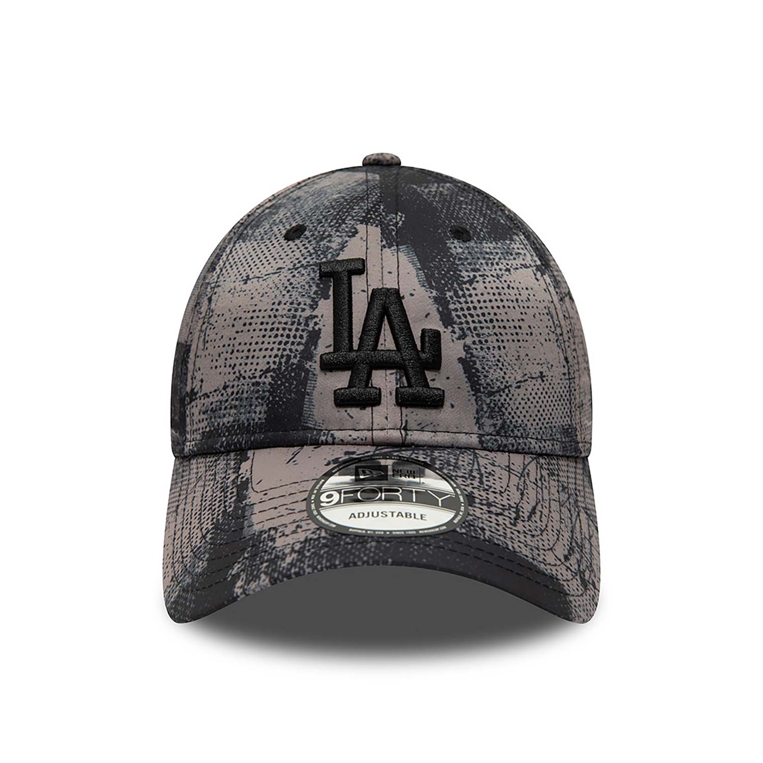 LA Dodgers Print Black 9FORTY Adjustable Cap