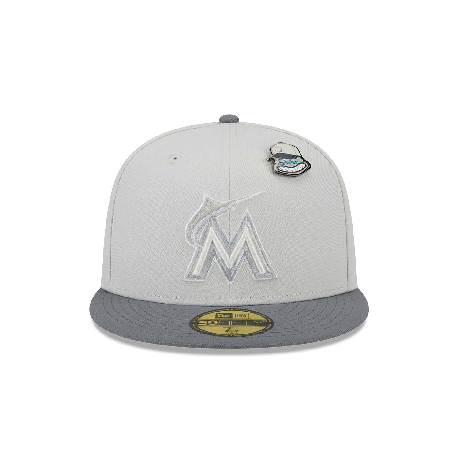 Casquette 59FIFTY Fitted Miami Marlins Outer Space Gris