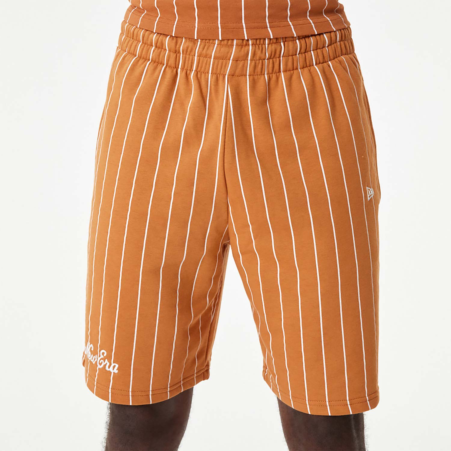 New Era Pinstripe Orange Shorts