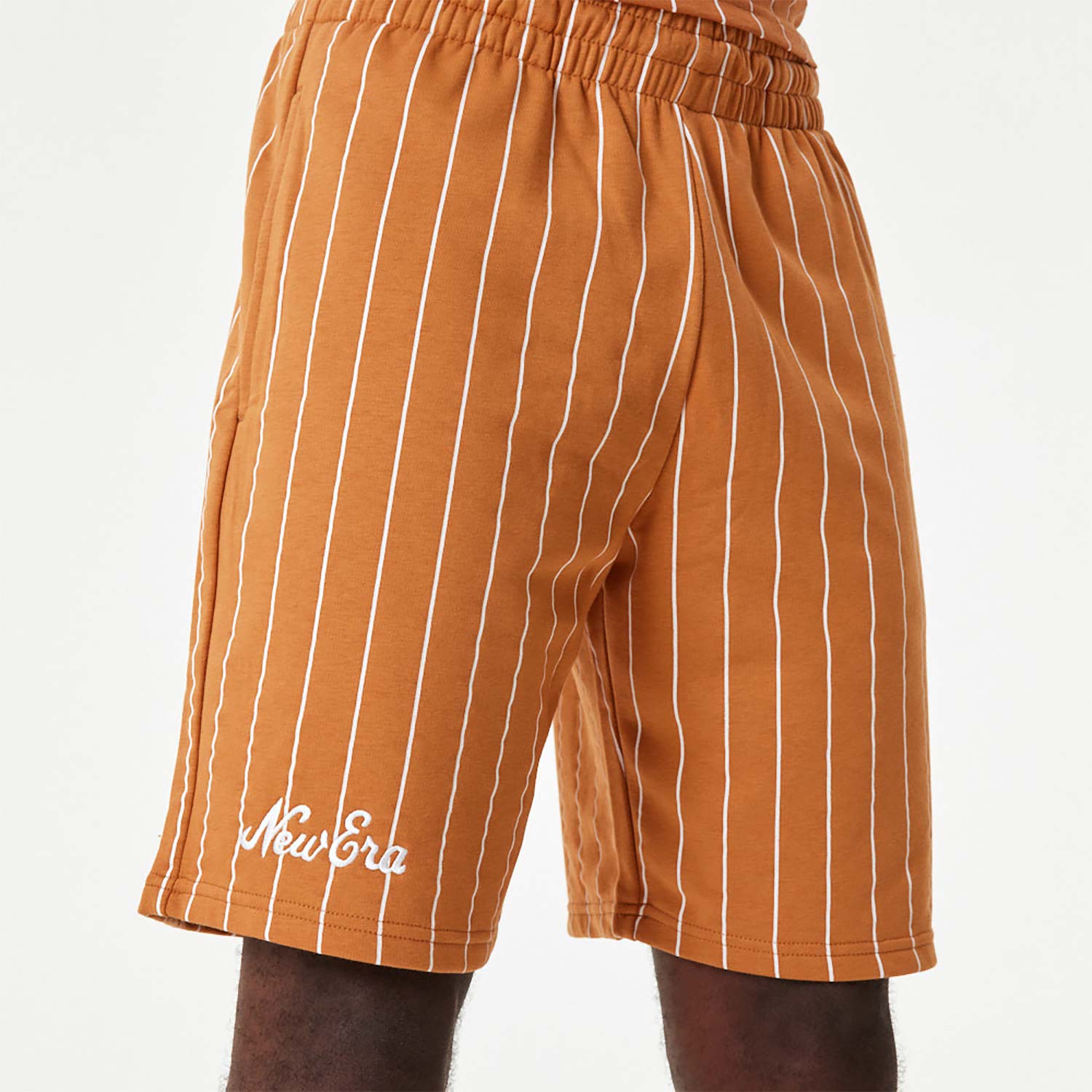 New Era Pinstripe Orange Shorts