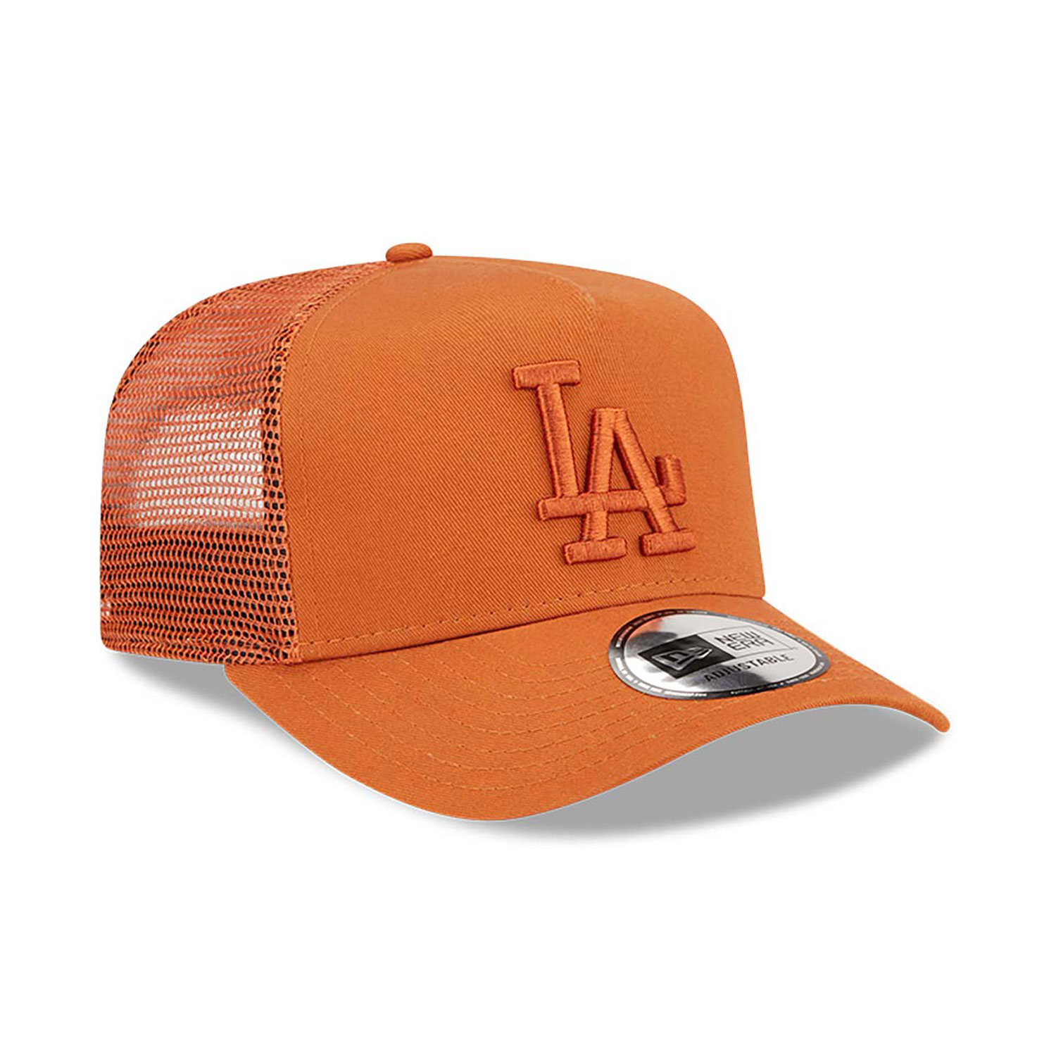 LA Dodgers Youth Tonal Mesh Orange A-Frame Trucker Cap