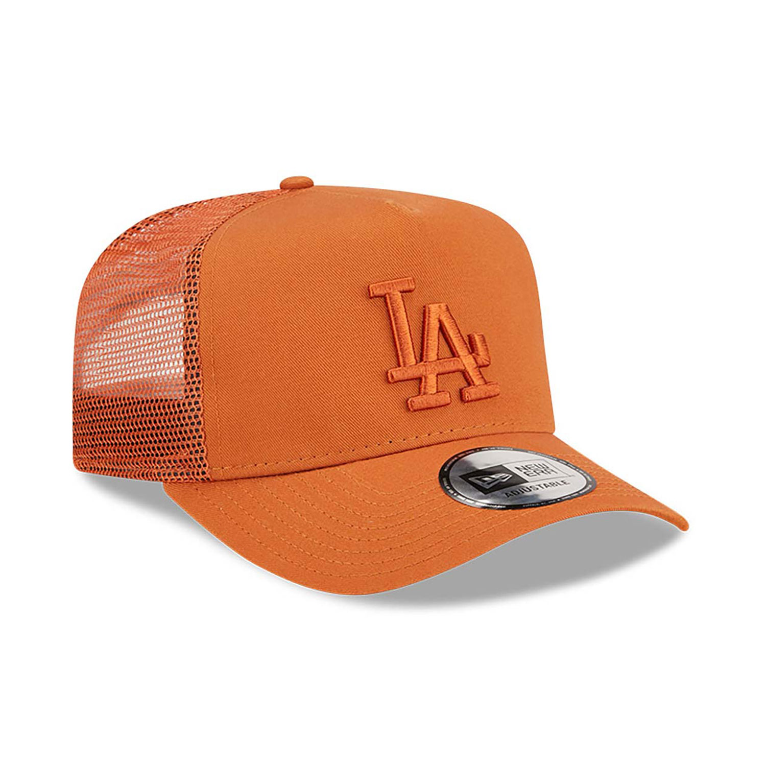 LA Dodgers Tonal Mesh Orange A-Frame Trucker Cap