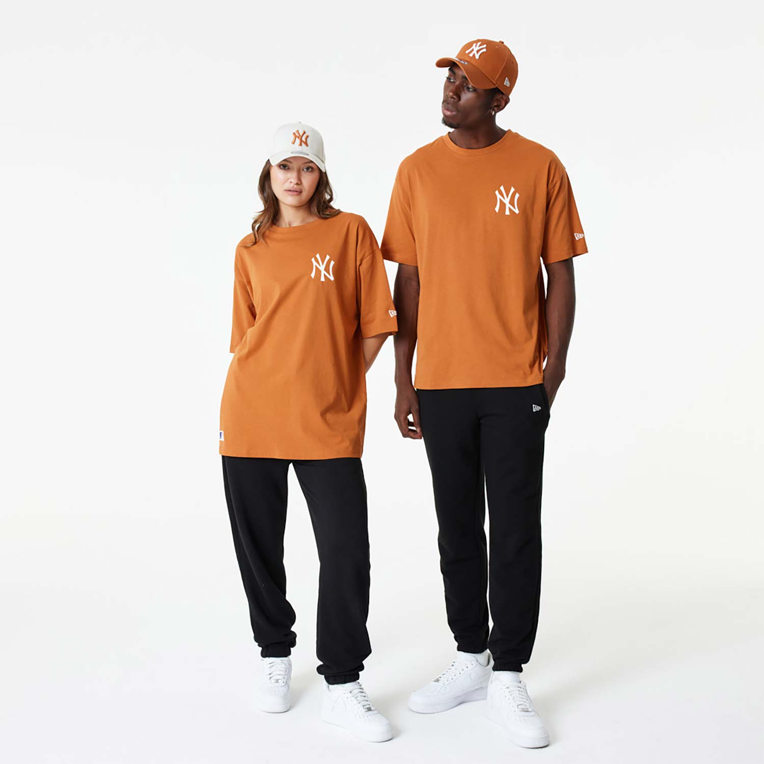 New York Yankees League Essential Orange Oversized T-Shirt
