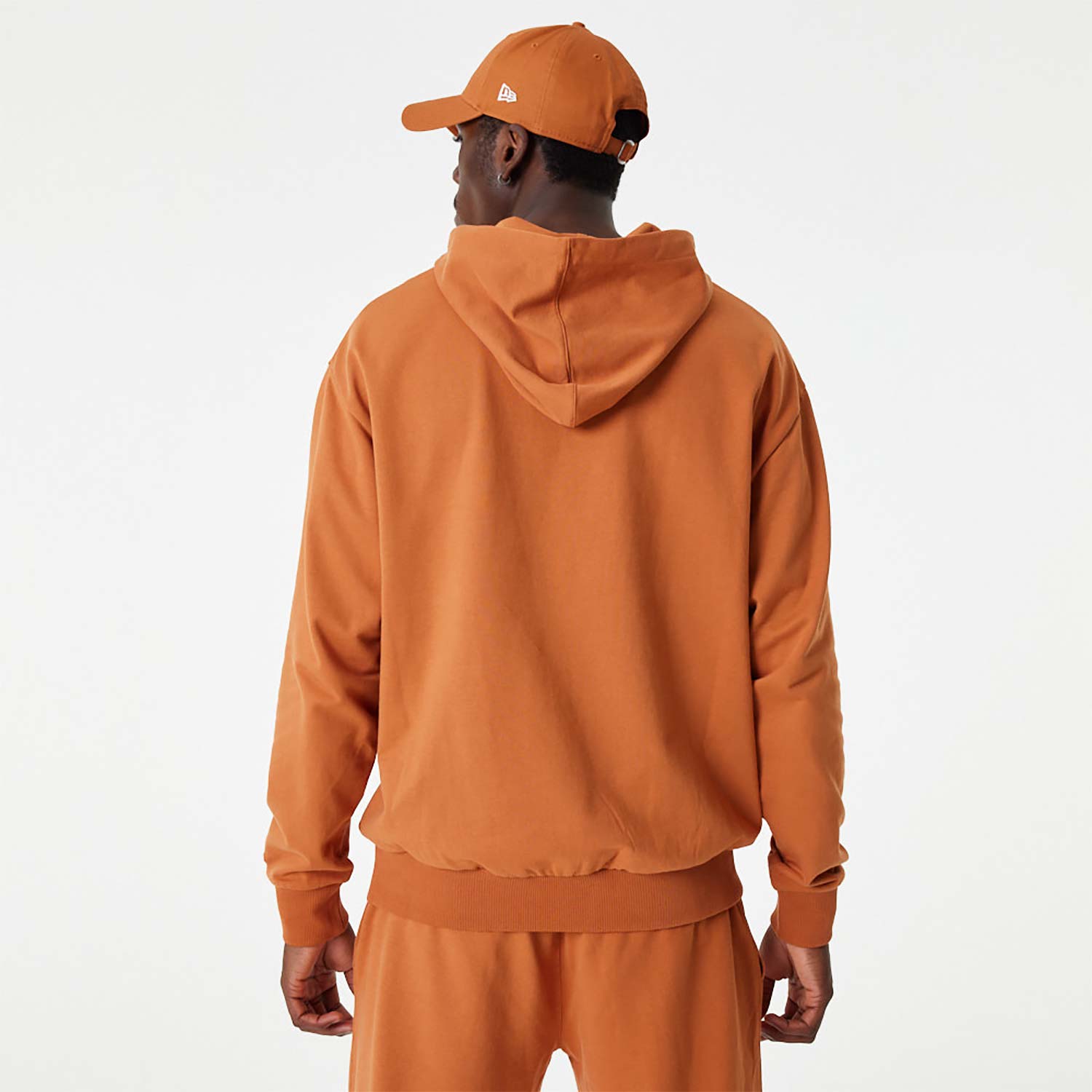 New York Yankees League Essential Orange Oversized Pullover Hoodie