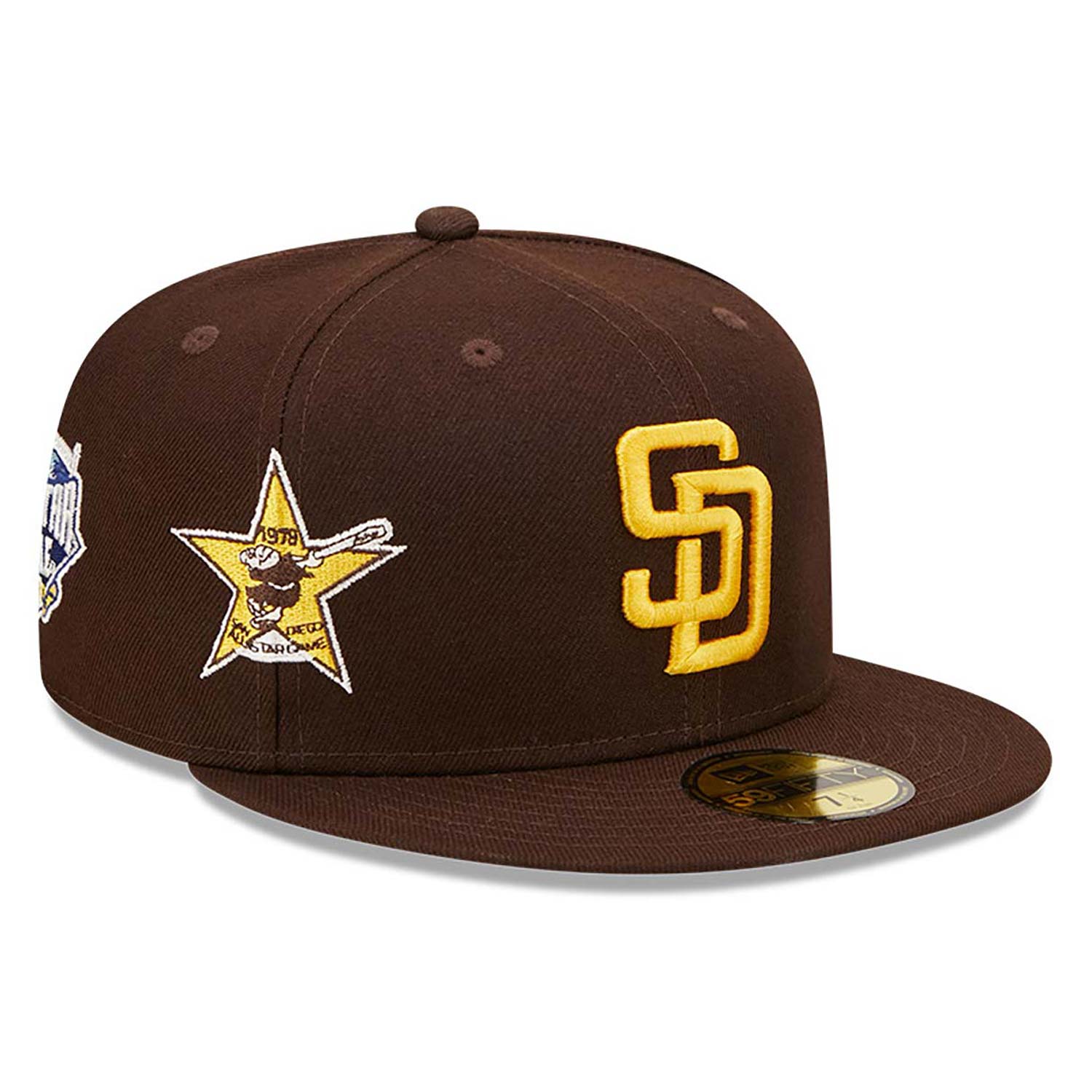 San Diego Padres Cooperstown Multi Patch Brown 59FIFTY Fitted Cap