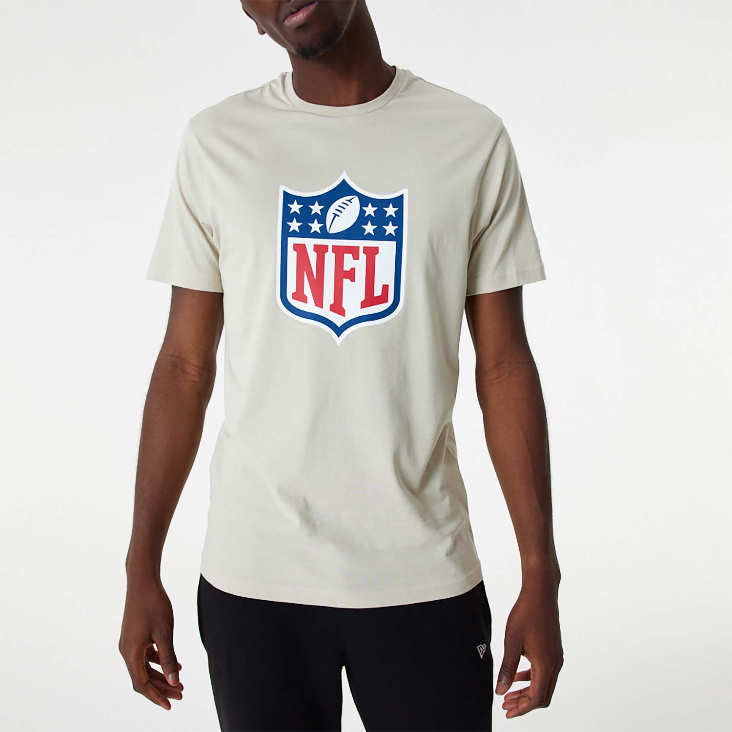 NFL Shield Logo Graphic Cream T-Shirt