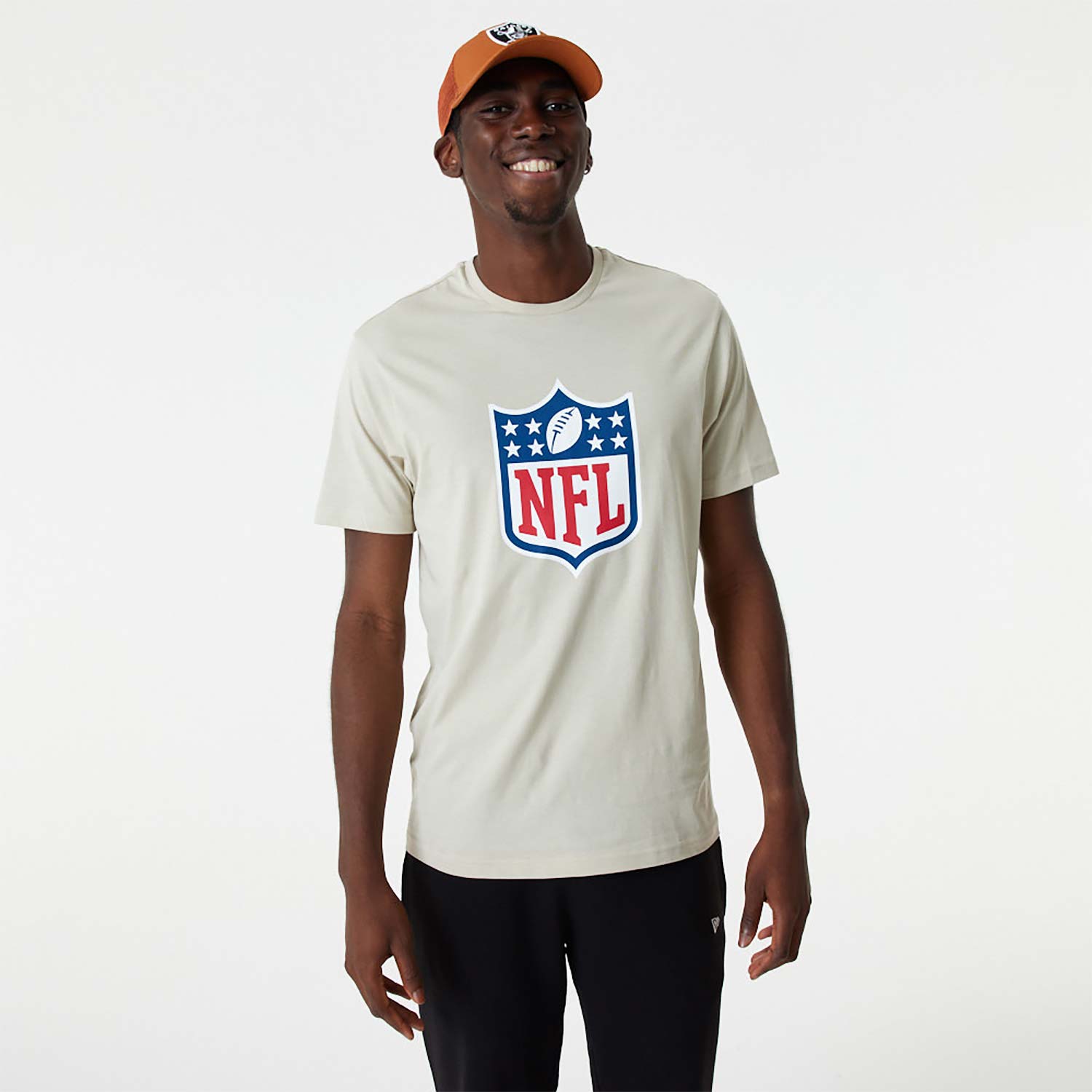 NFL Shield Logo Graphic Cream T-Shirt
