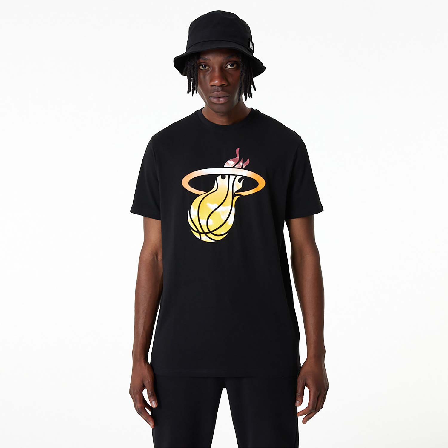 Miami Heat Logo T Shirt Men's Black Size 3XL Tall Basketball NBA