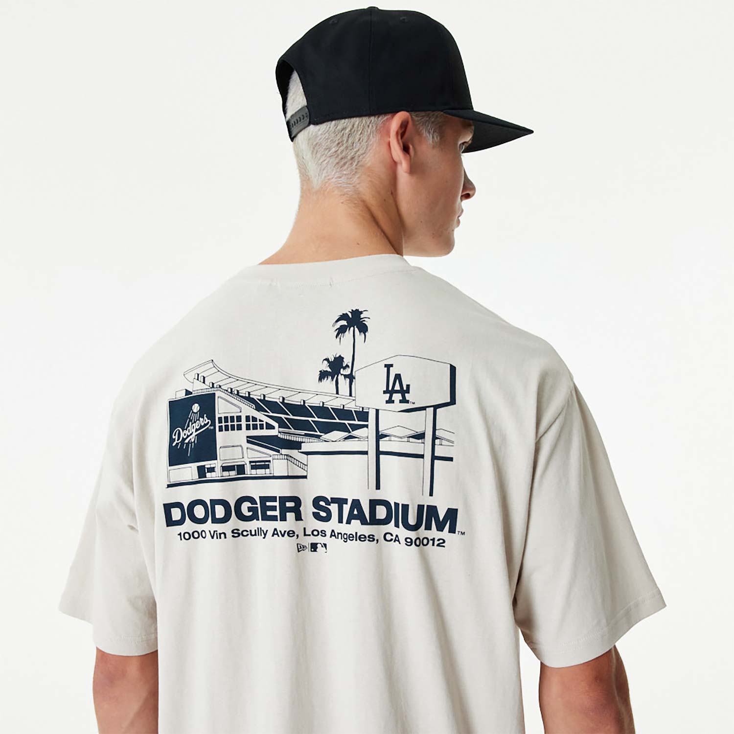 Official New Era MLB Stadium Graphic LA Dodgers Oversized T-Shirt