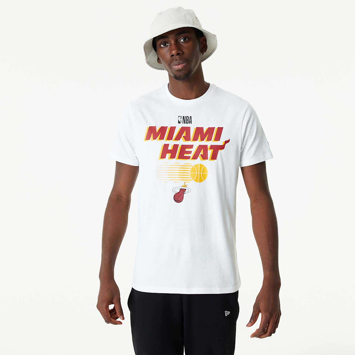 Official New Era NBA Sky Print Miami Heat T-Shirt C2_209