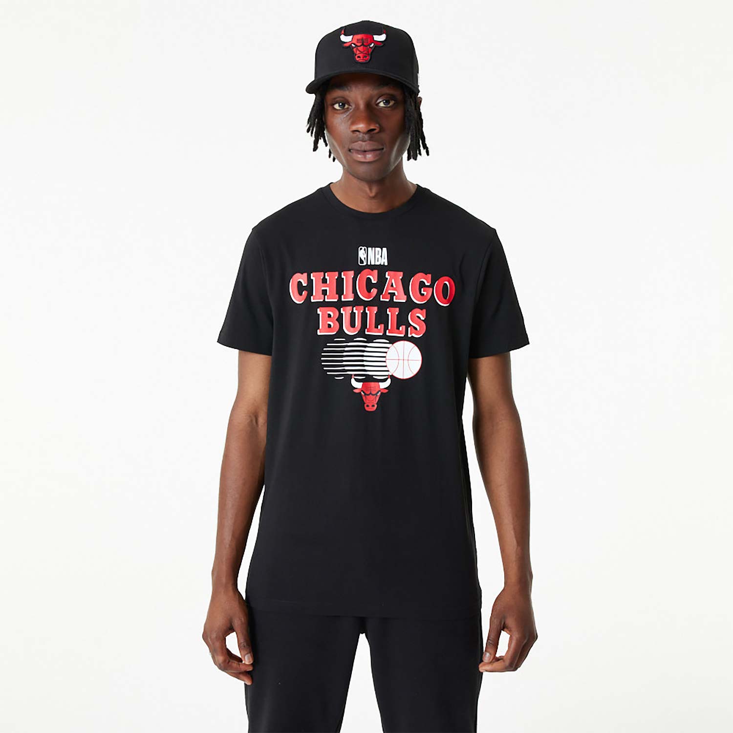 Official New Era NBA Team Graphic Chicago Bulls T-Shirt C2_266