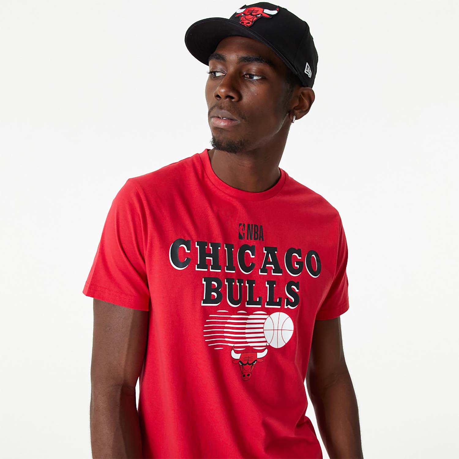 Chicago Bulls NBA Team Graphic Red T-Shirt