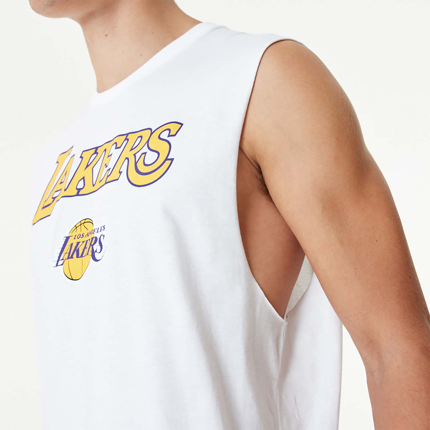LA Lakers NBA Team Logo White Tank