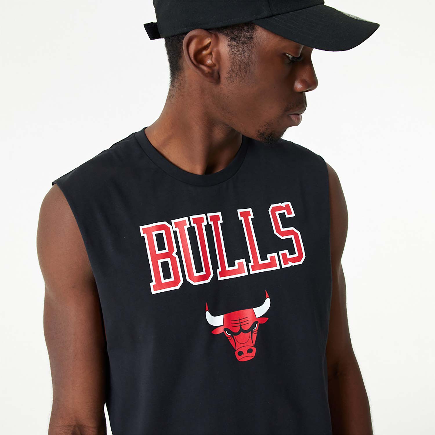Chicago Bulls NBA Team Logo Black Tank