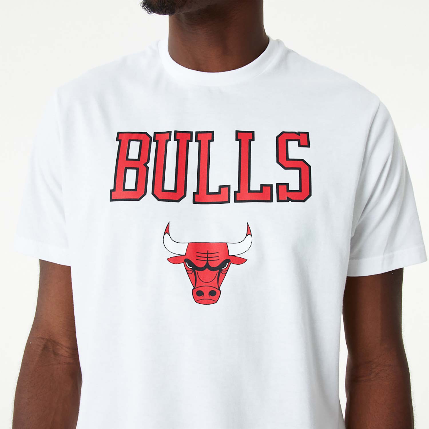 T-shirt Chicago Bulls NBA Team Logo Blanc