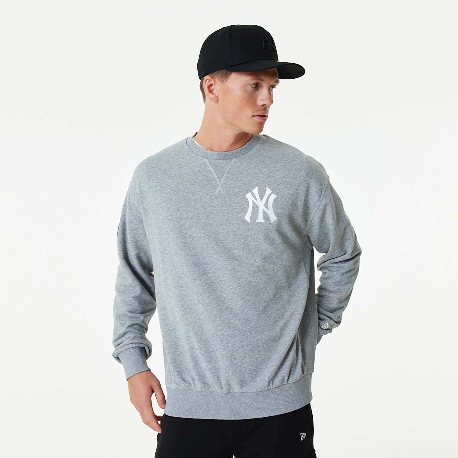 New York Yankees MLB Heritage Grey Crew Neck Sweatshirt