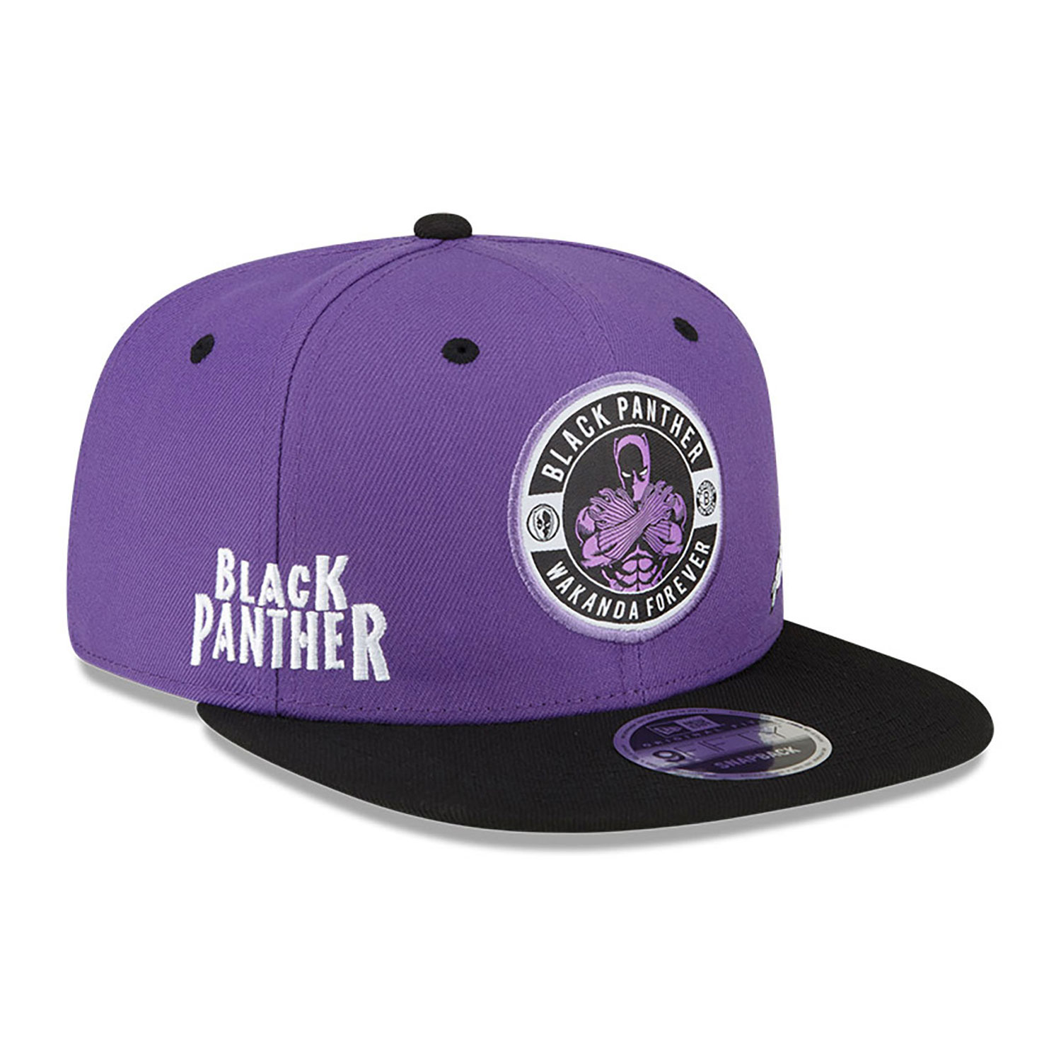 Casquette 9FIFTY Snapback Brooklyn Nets NBA Marvel Black Panther violette