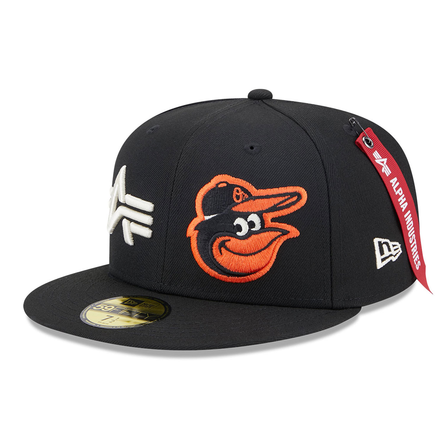 Baltimore Orioles Alpha Industries X MLB Black 59FIFTY Fitted Cap