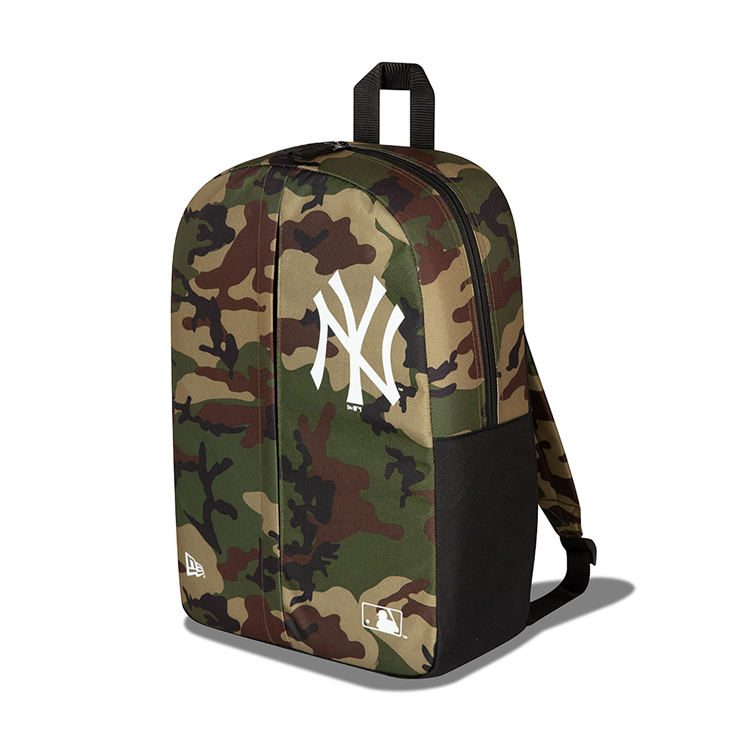 New York Yankees MLB Camo Print Backpack in Black and White