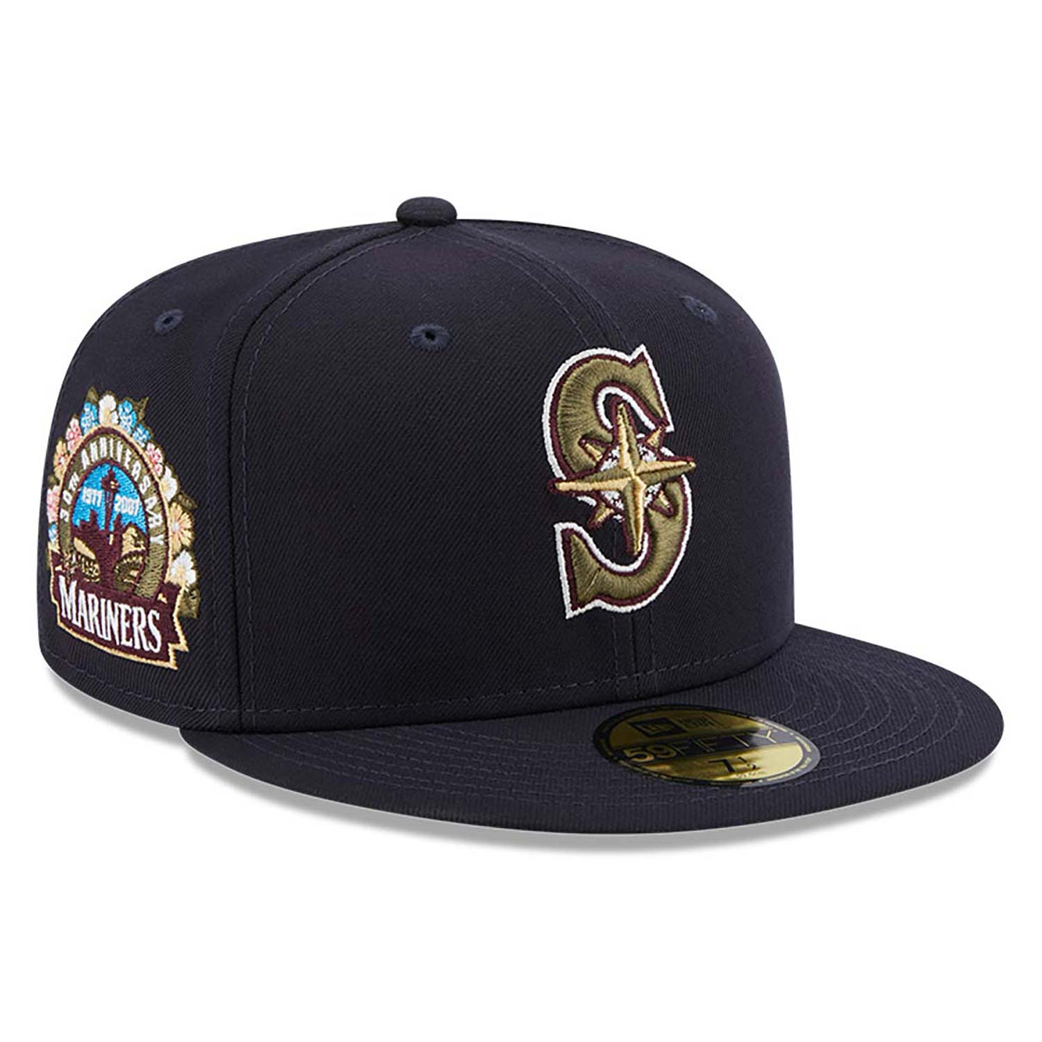 Seattle Mariners MLB Floral Patch Blue 59FIFTY Fitted Cap