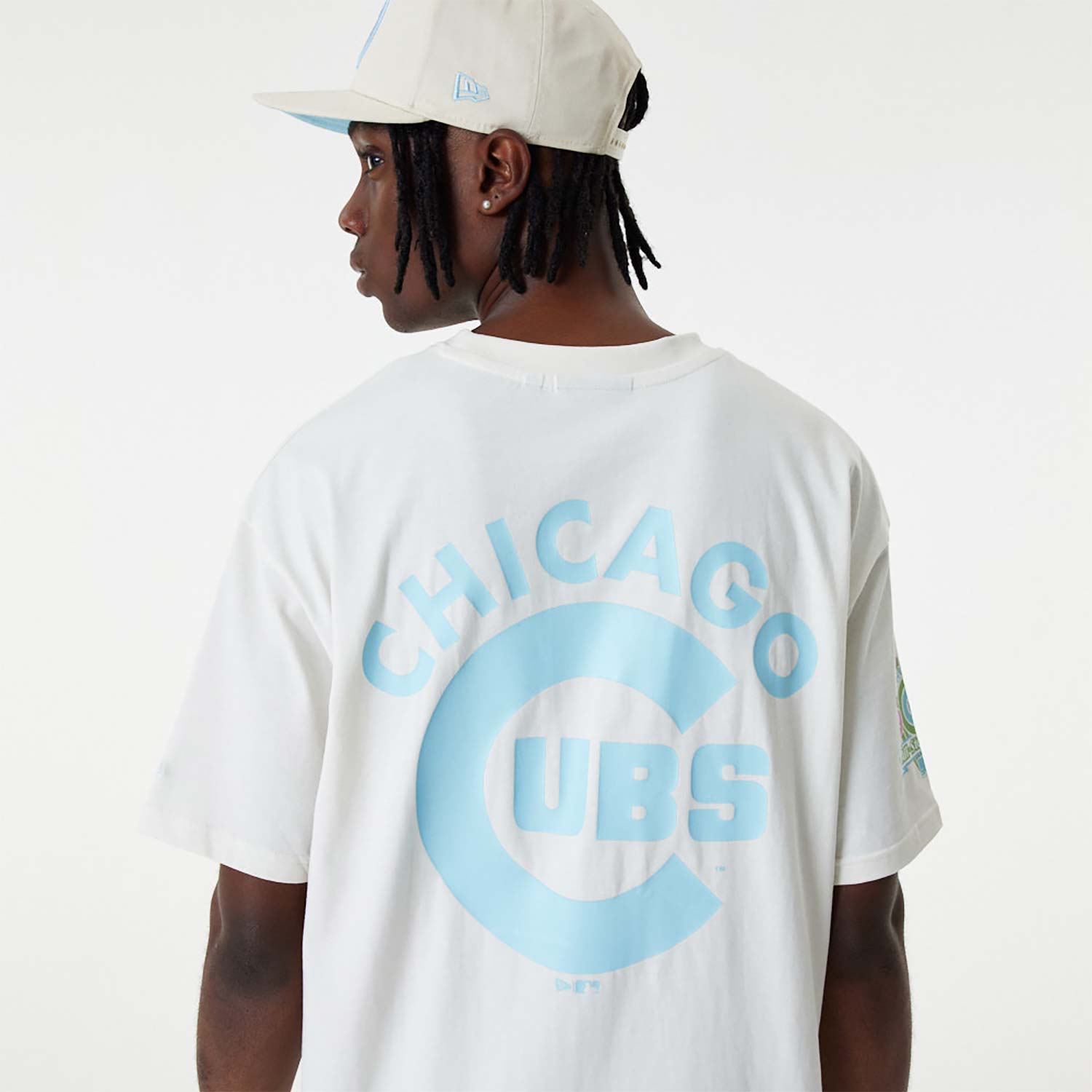 Official New Era MLB Pastel Chicago Cubs Oversized T-Shirt C2_79
