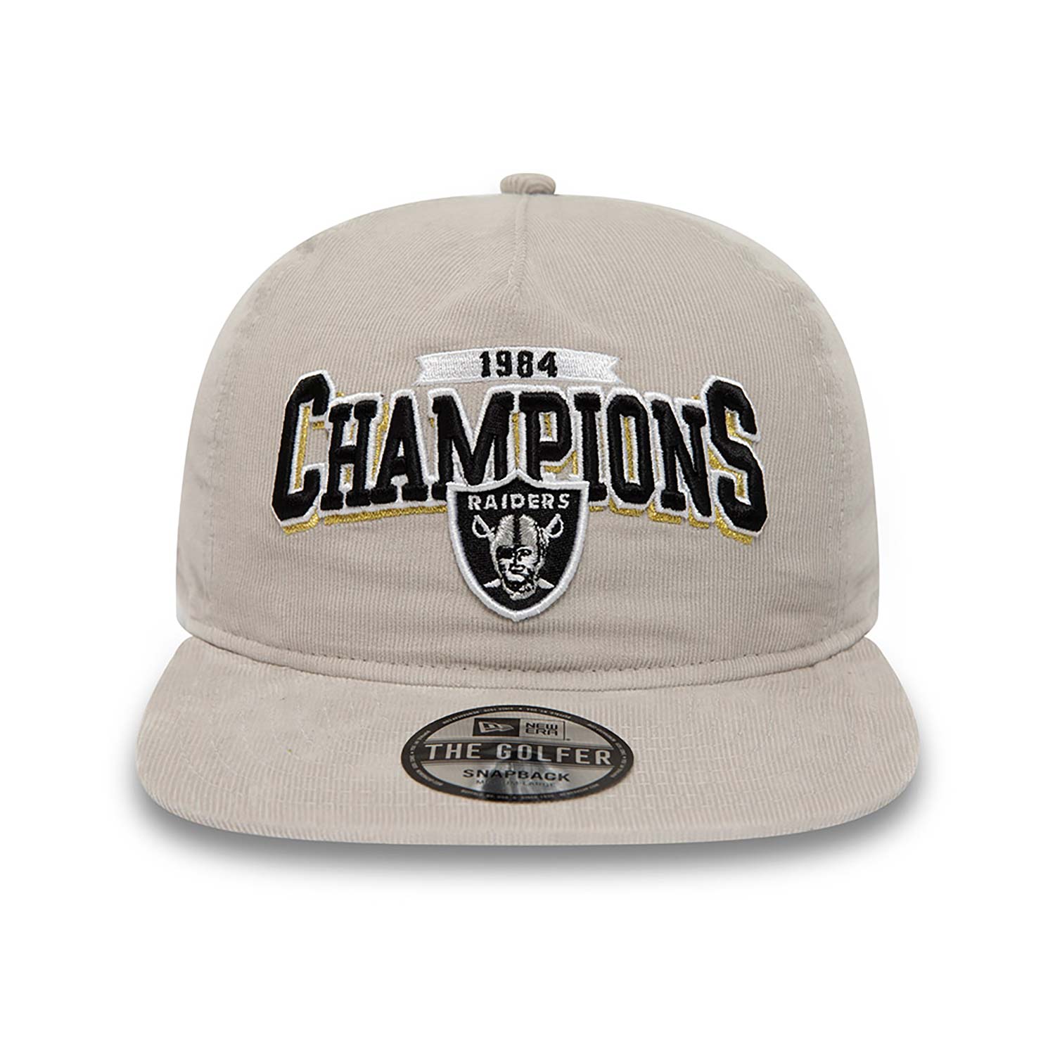 Las Vegas Raiders League Champions Grey Golfer Snapback Cap