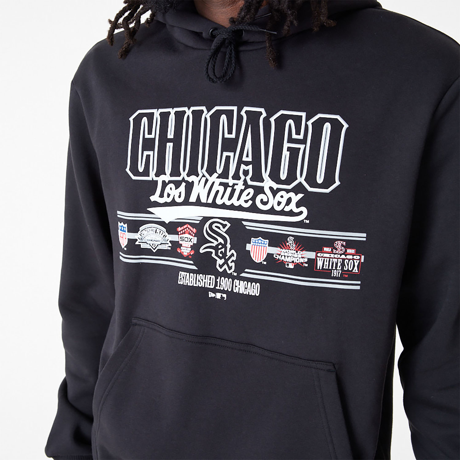 Hoodies and sweatshirts New Era Chicago White Sox MLB Heritage Oversized  Hoodie Medium Grey