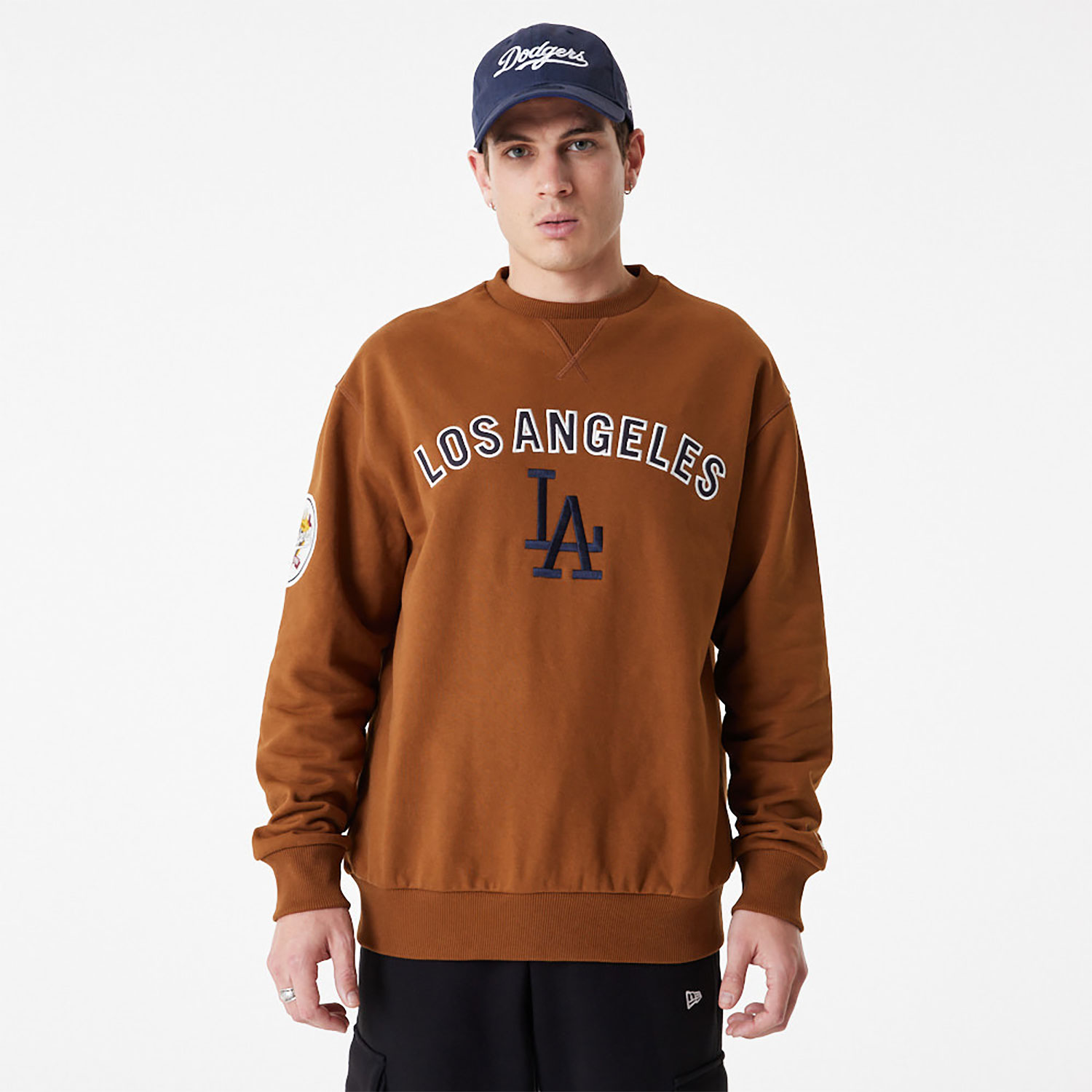 Braunes LA Dodgers MLB Large Logo Sweatshirt
