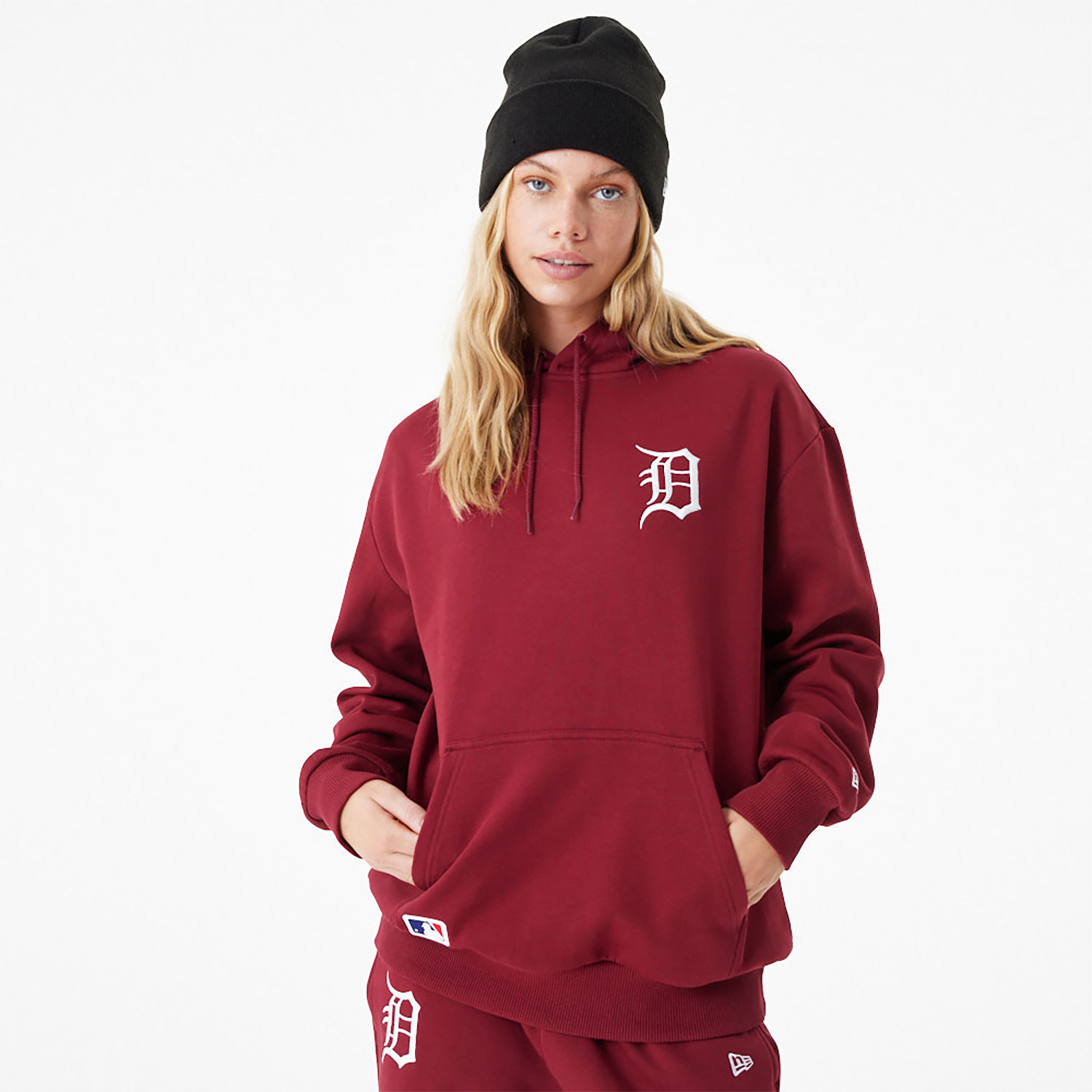 League Essential Detroit Tigers Oversized Pullover Hoodie D01_226
