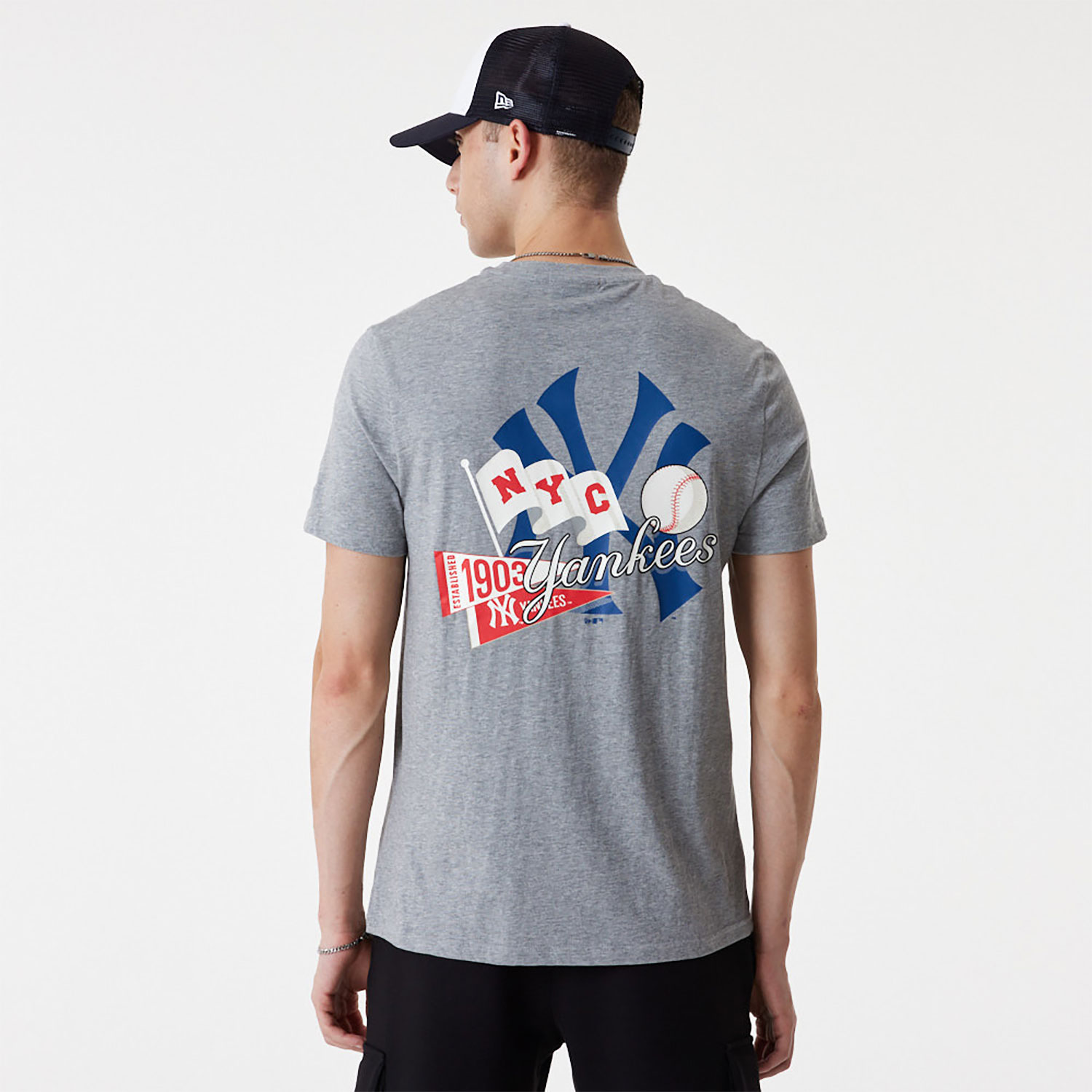 Nike New York Yankees Navy Blue Wordmark Short Sleeve T Shirt