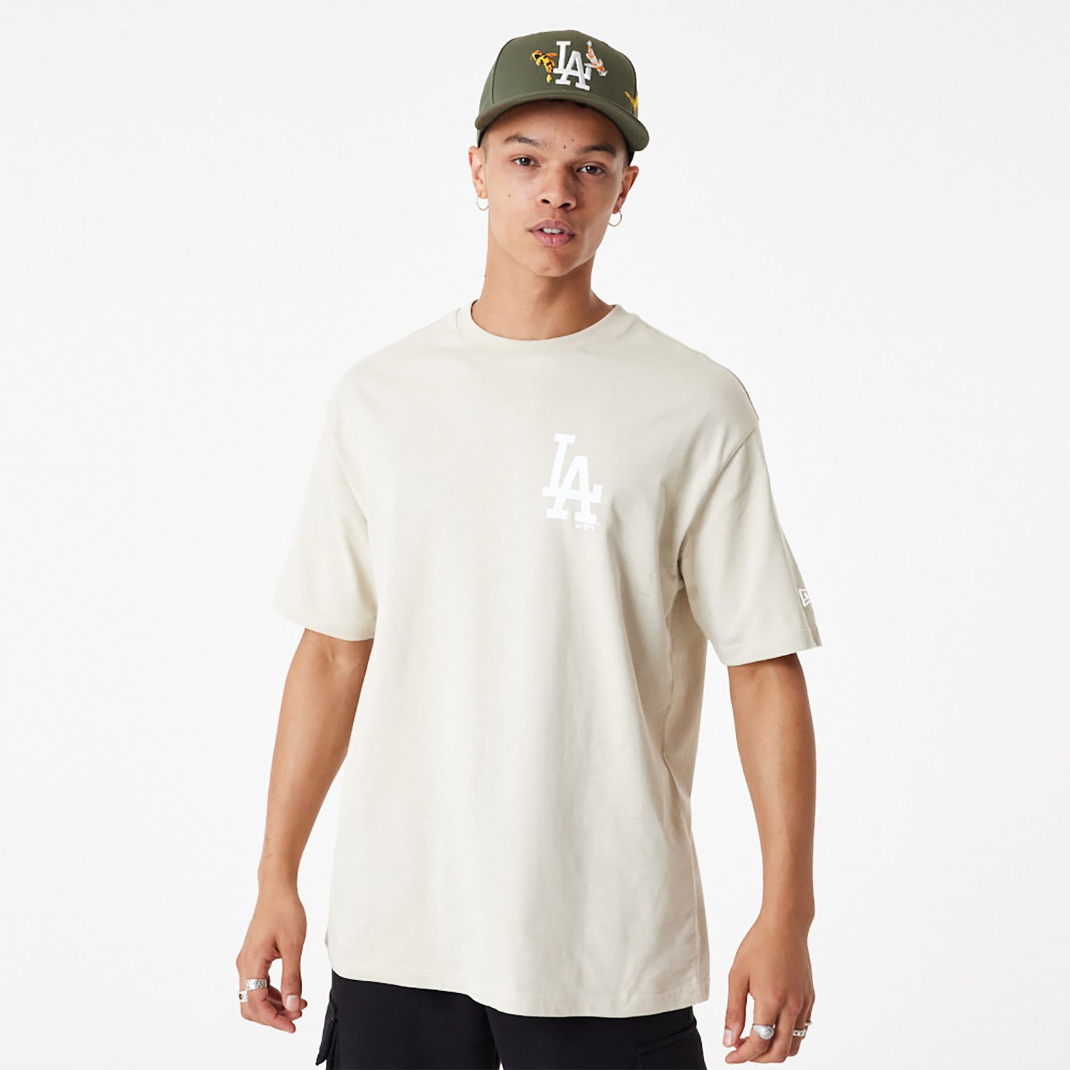 MLB Fish Graphic LA Dodgers Oversized T-Shirt D01_240