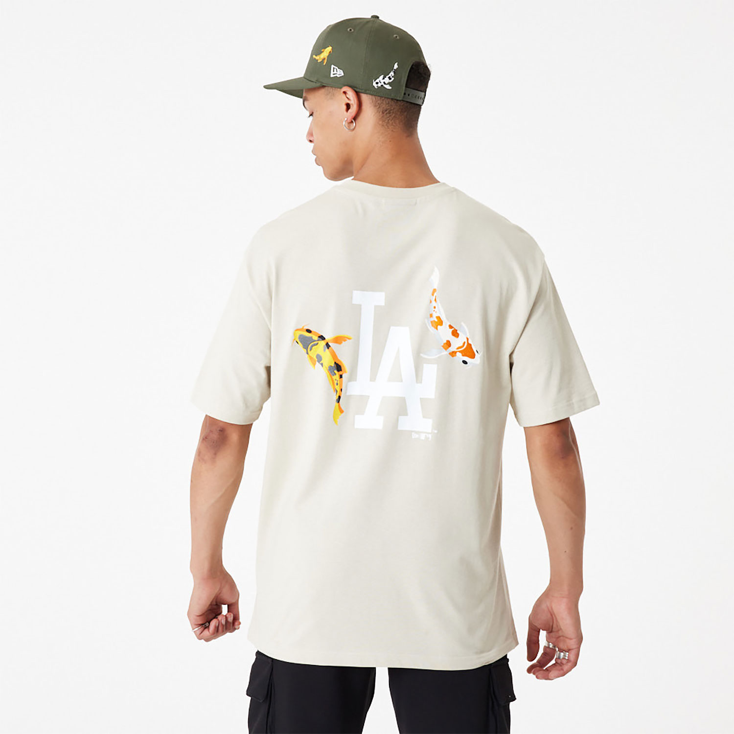 KTZ La Dodgers Mlb Fish Graphic T-shirt in Natural for Men