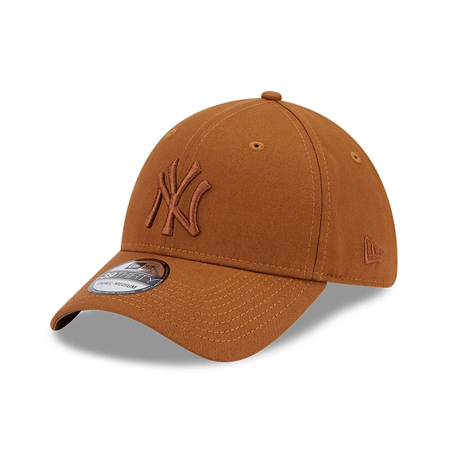 New York Yankees League Essential Brown 39THIRTY Stretch Fit Cap