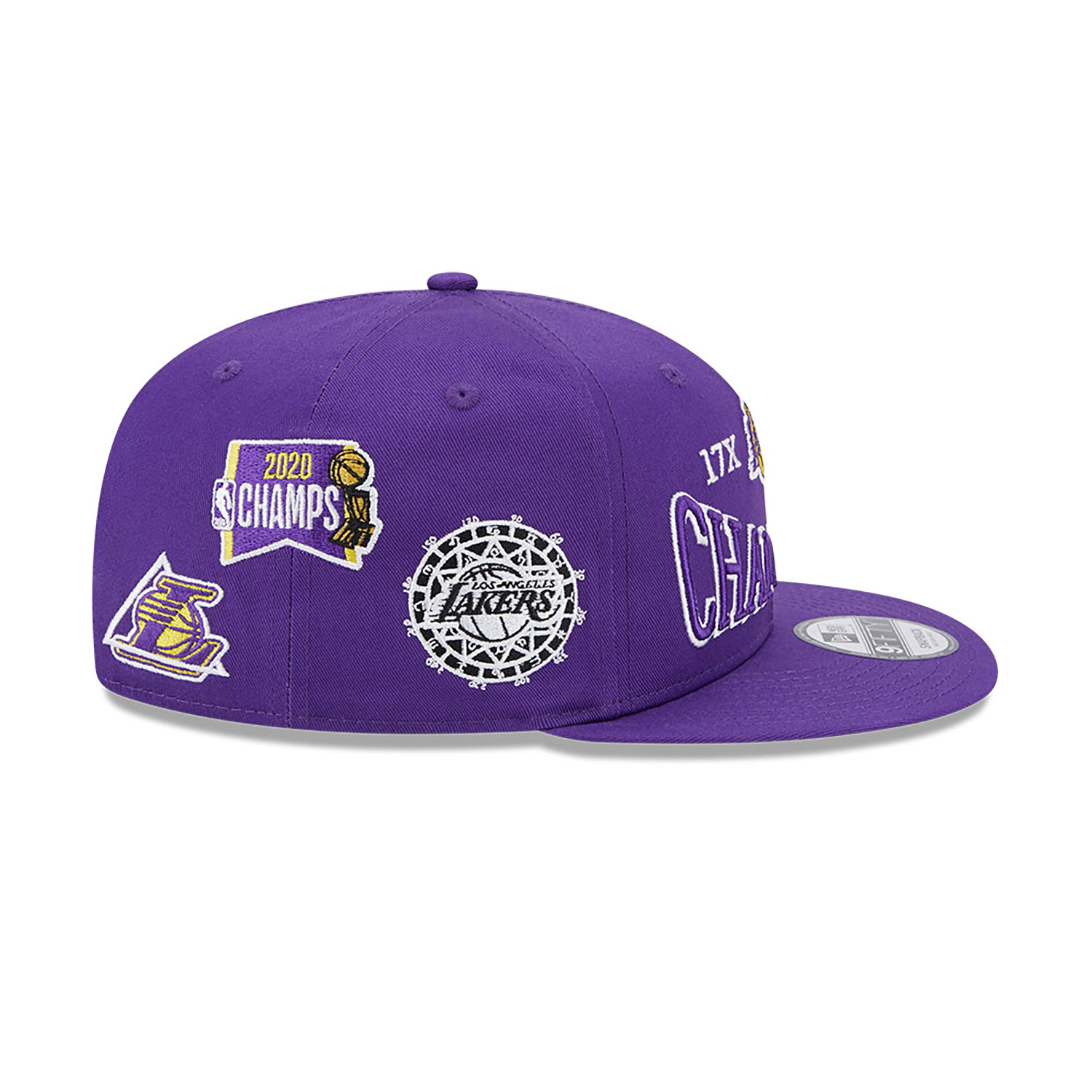LA Lakers Champions Patch Purple 9FIFTY Snapback Cap