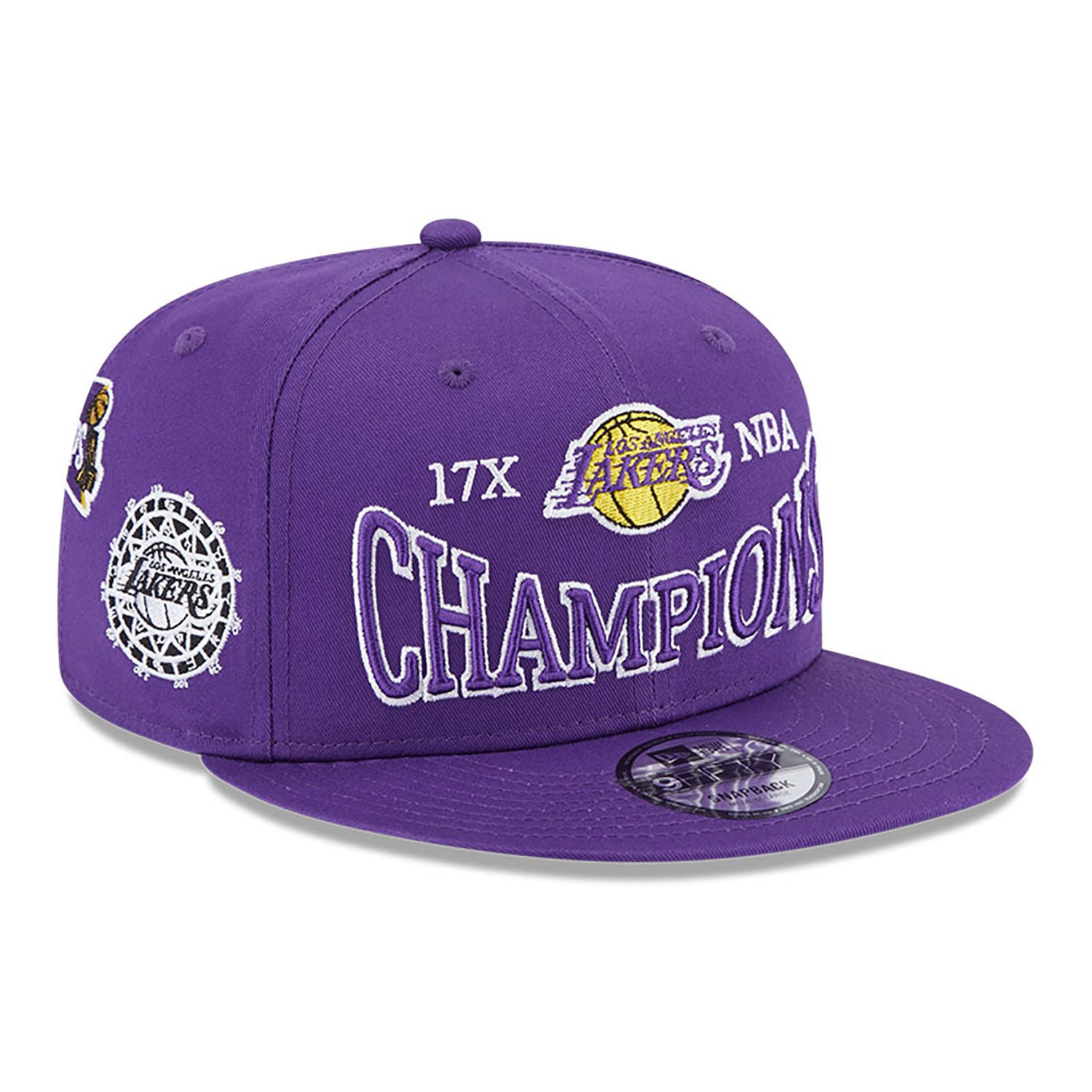 LA Lakers Champions Patch Purple 9FIFTY Snapback Cap