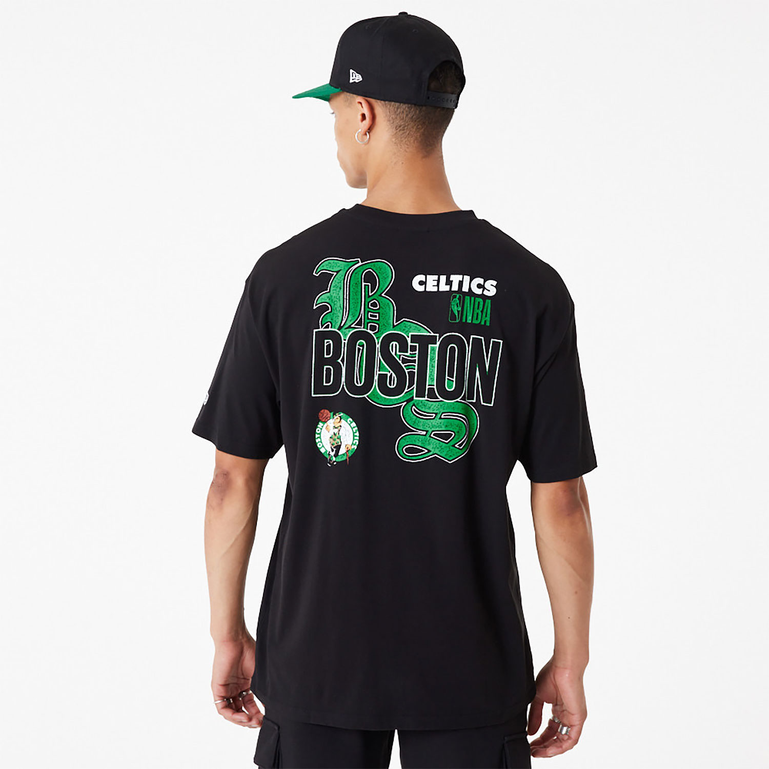 NBA Team Graphic Boston Celtics Oversized TShirt D01_361 New Era Cap