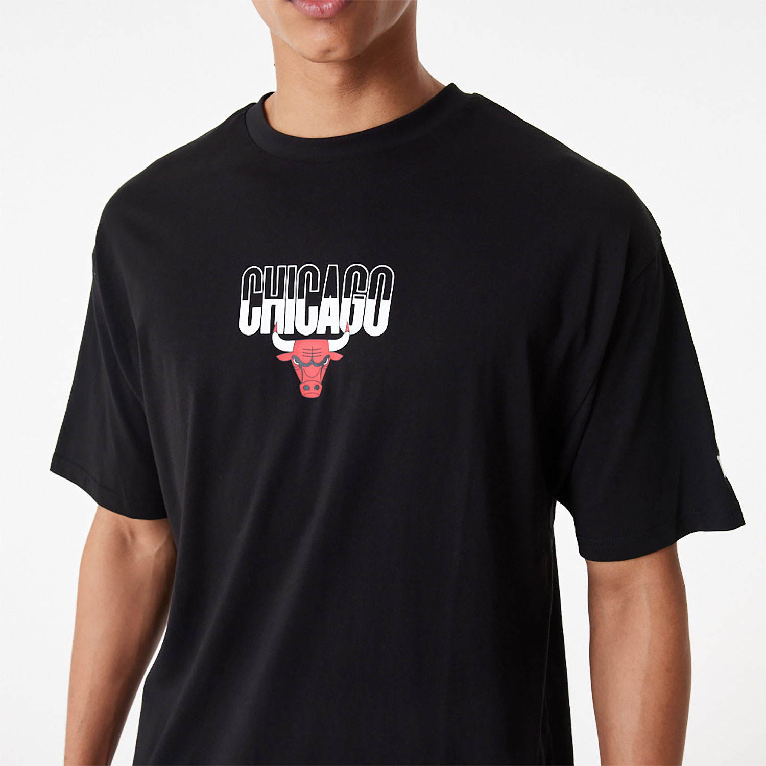 NBA City Graphic Chicago Bulls Oversized T-Shirt D01_369